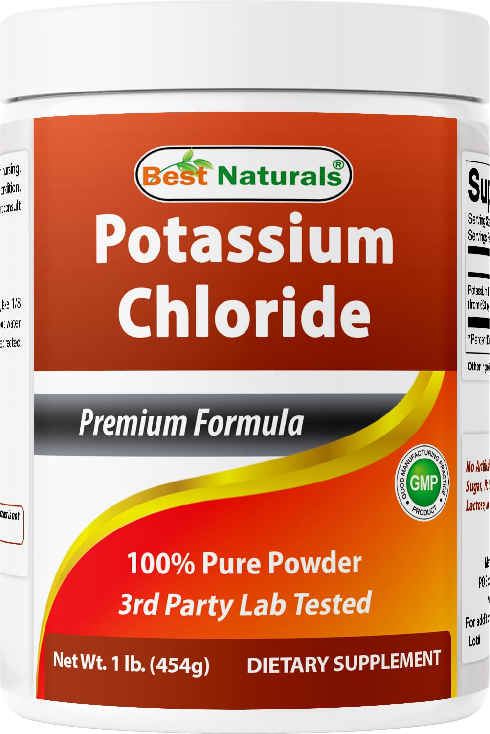 Best Naturals Potassium Chloride Pure Powder 16 Ounce