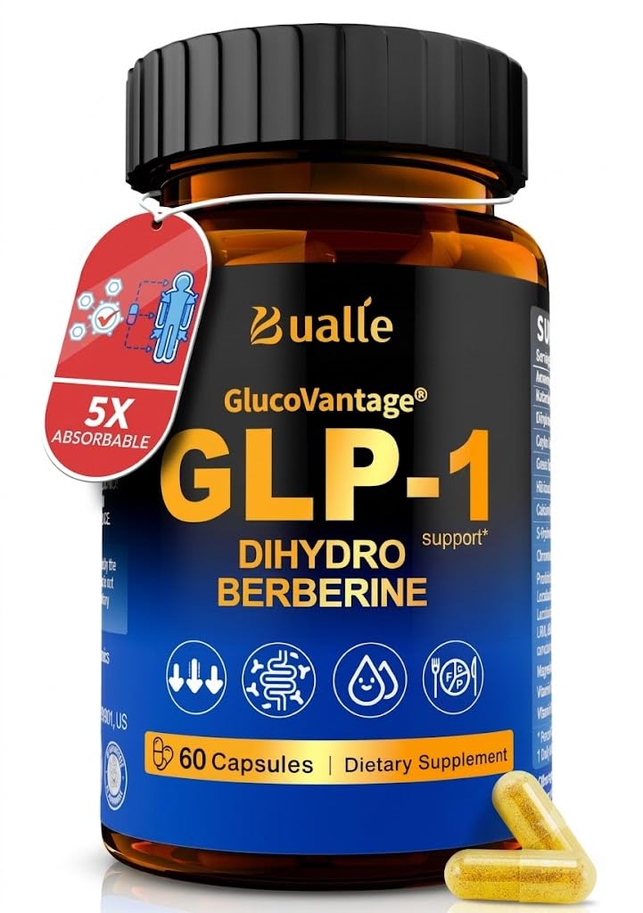 Manewu Dihydroberberine + Akkermansia Probiotic + HMB for Gut GLP-1 Support Capsule 60 Count