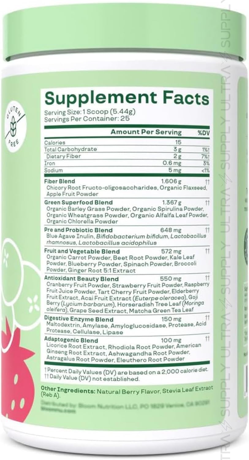 Generic Super Greens & Superfoods Powder 9.26 Ounce