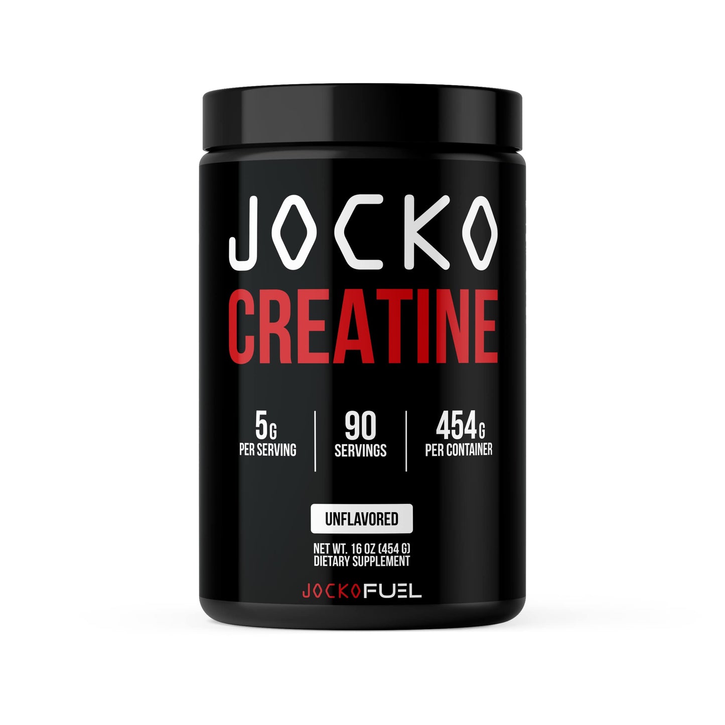 Jocko Fuel Creatine Monohydrate Powder, Unflavored, 450 Grams, 90 Servings