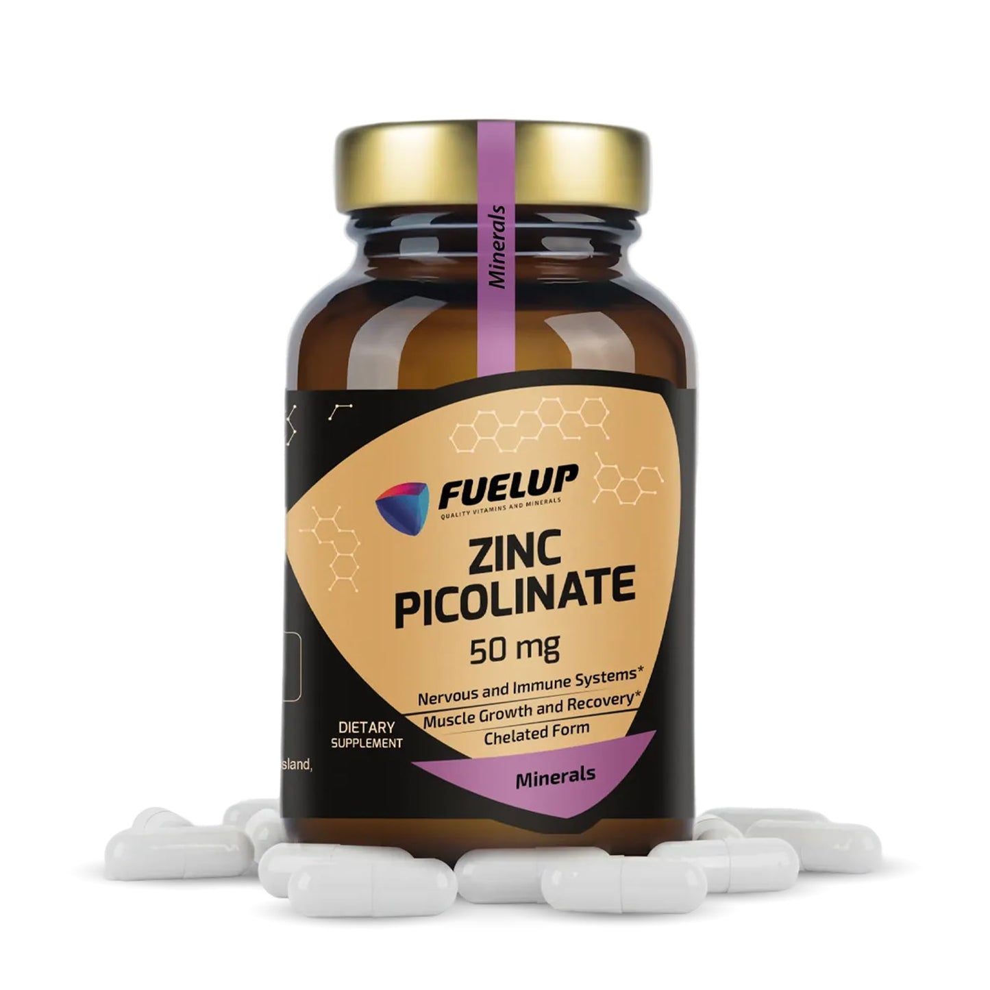 Fuelup Zinc Picolinate 50 mg, 60 Capsules