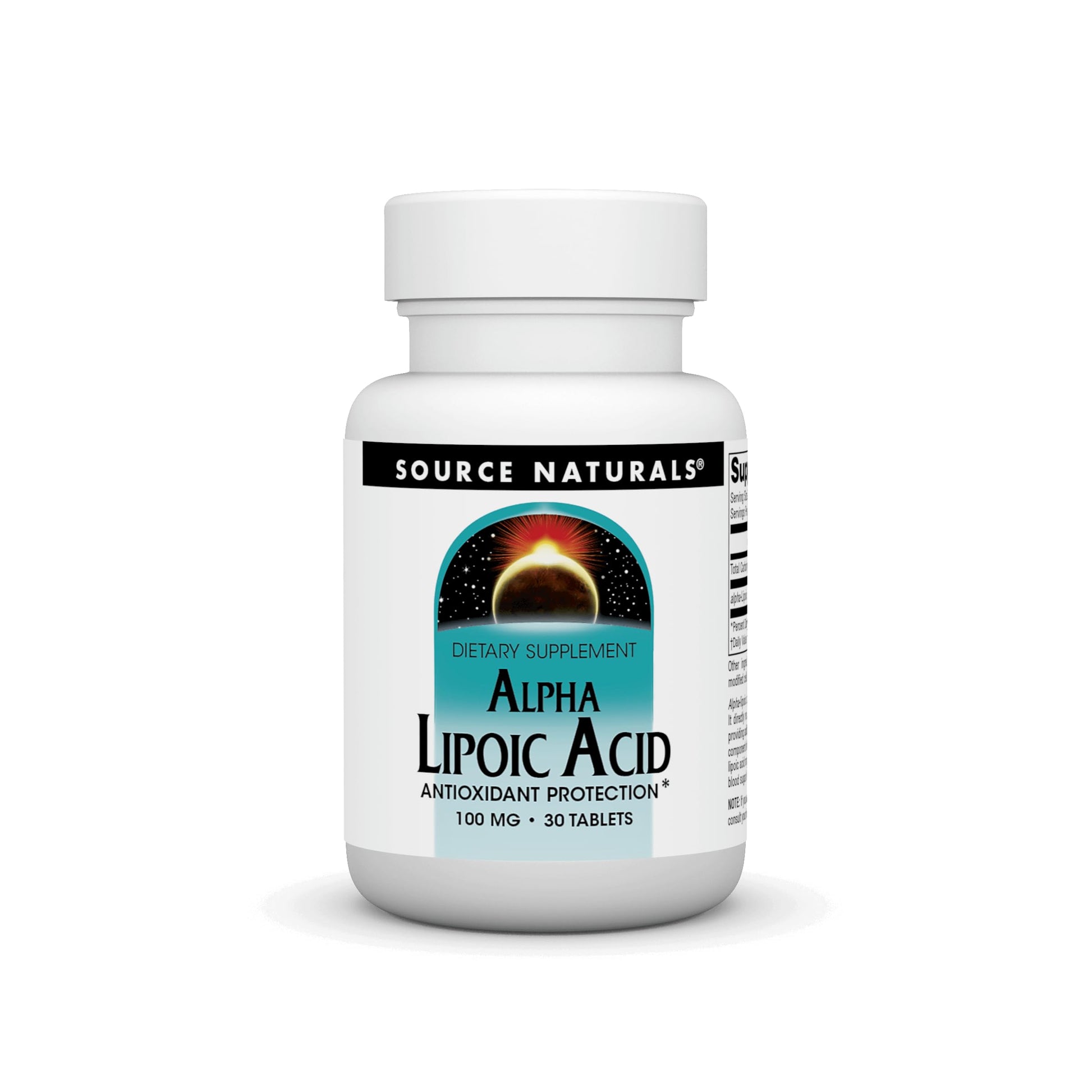 Source Naturals Alpha Lipoic Acid 100mg Tablet, 30 Tablets