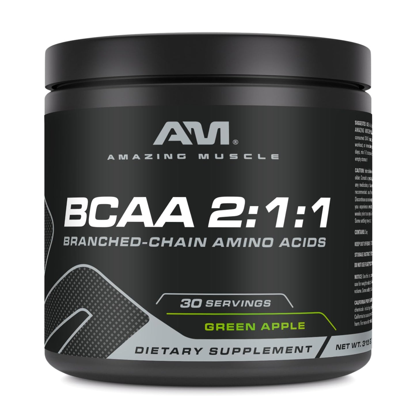 Amazing Muscle BCAA 2:1:1 Powder 11.11 oz