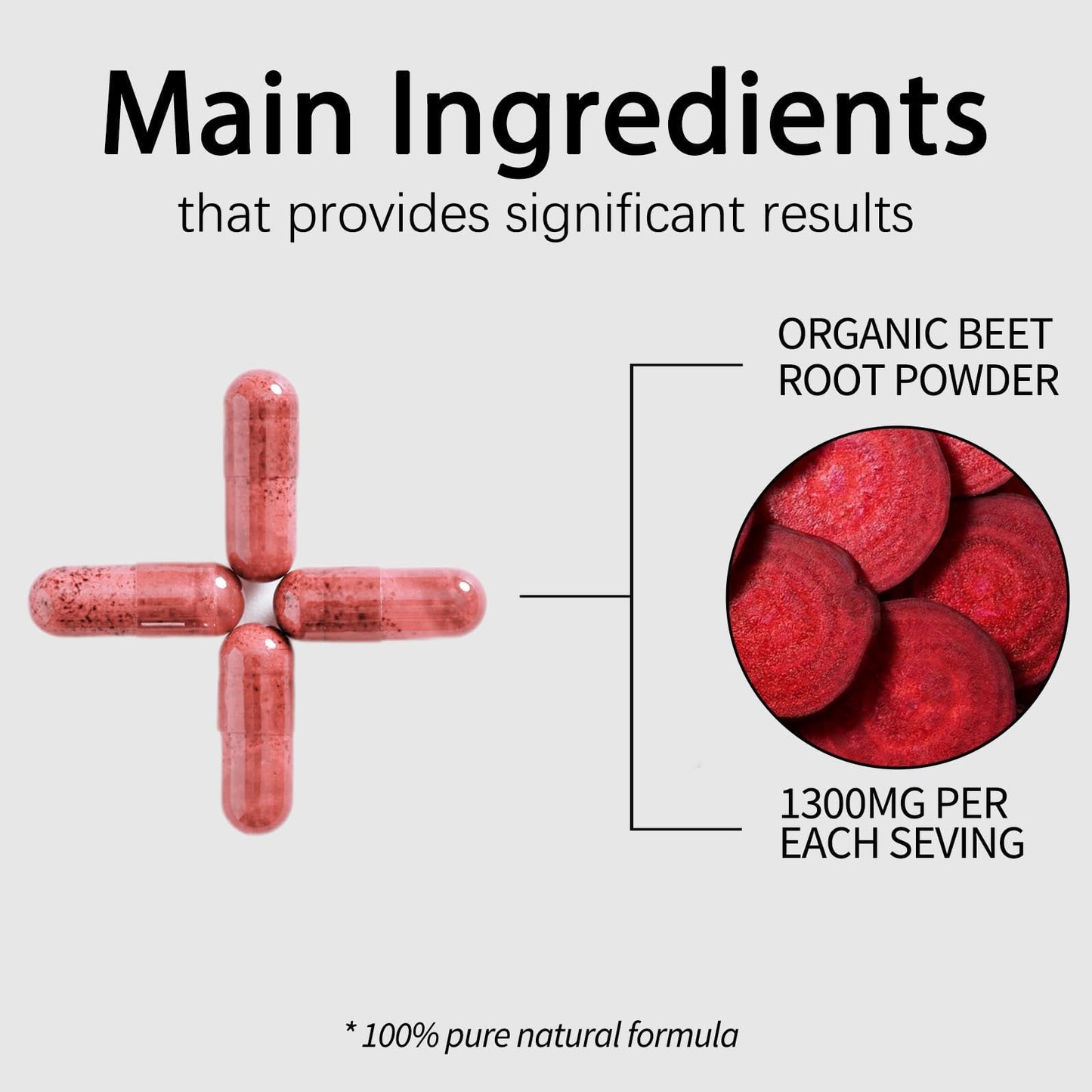 Beravia Health Organic Beet Root Capsules 1 Capsule