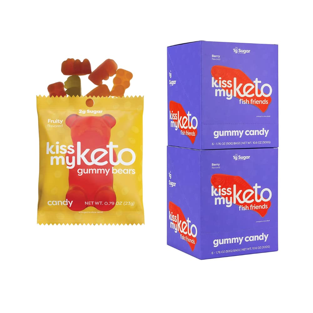 Kiss My Keto Candy Gummy Bears and Keto Gummies Fish Gummy, 1