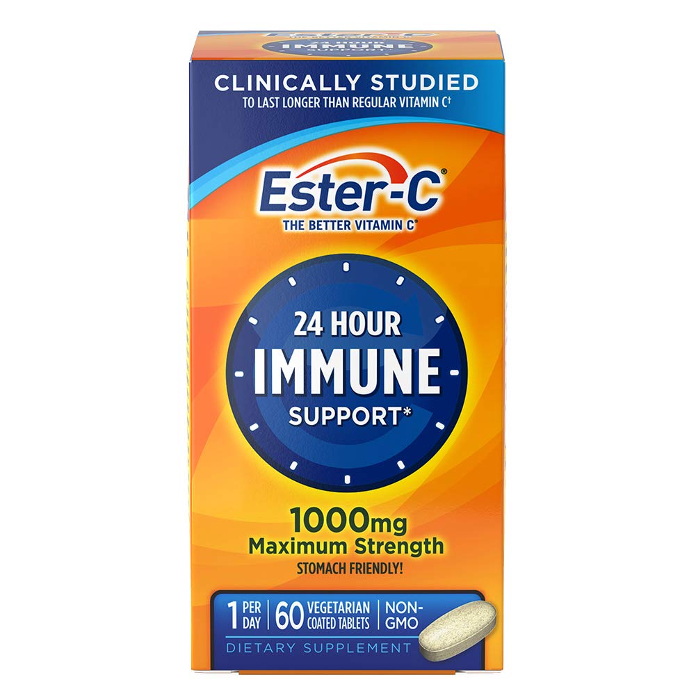 Ester-C Vitamin C 1000 mg Tablets, 60 Count