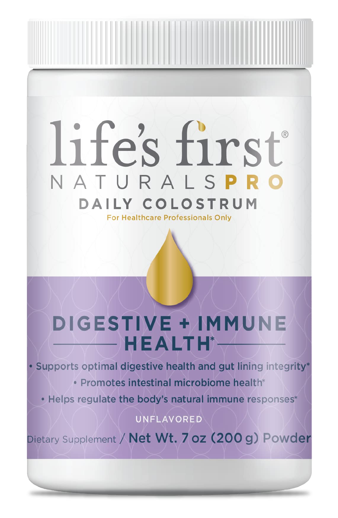 Life's First Naturals Pro Extra Strength Digestive + Immune Colostrum Powder, 7 oz