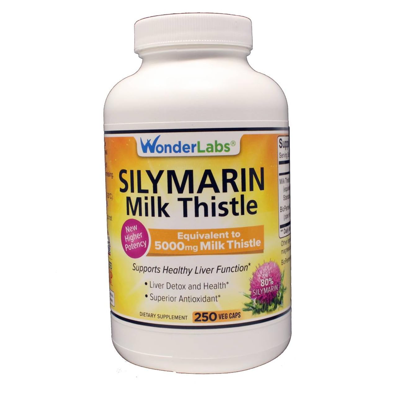 Wonder Laboratories Silymarin Milk Thistle 250 Capsules