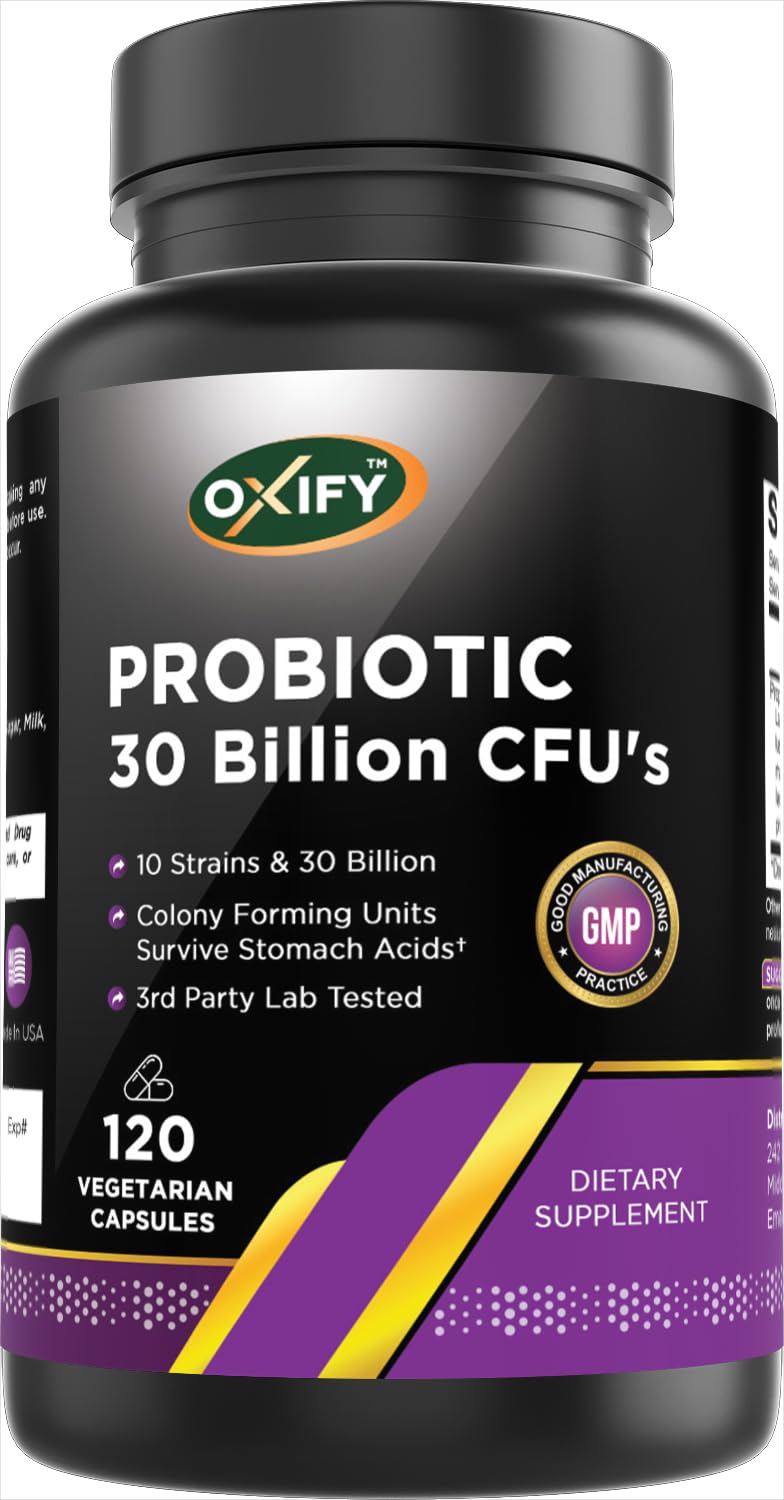 Oxify Probiotic 30 Billion CFU's Capsules 120 Count