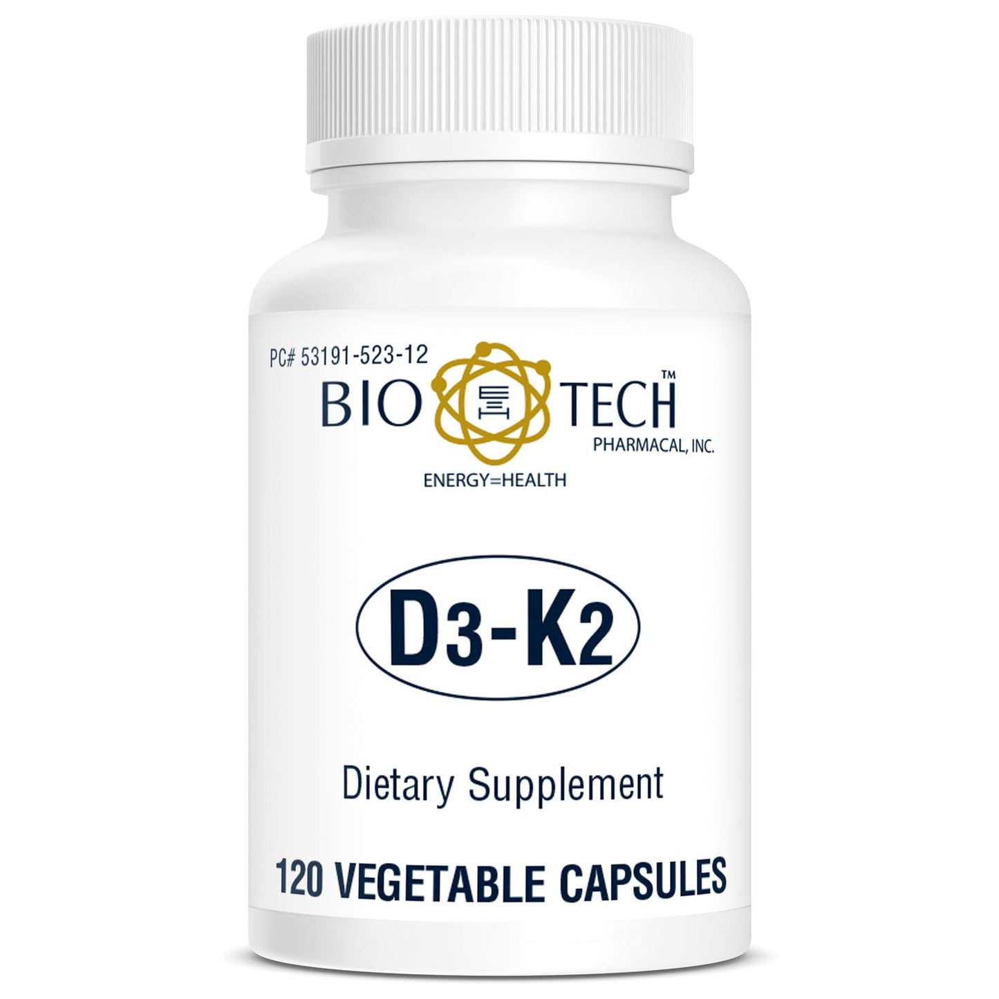 Bio-Tech Pharmacal D3-K2 Capsule 120 Count