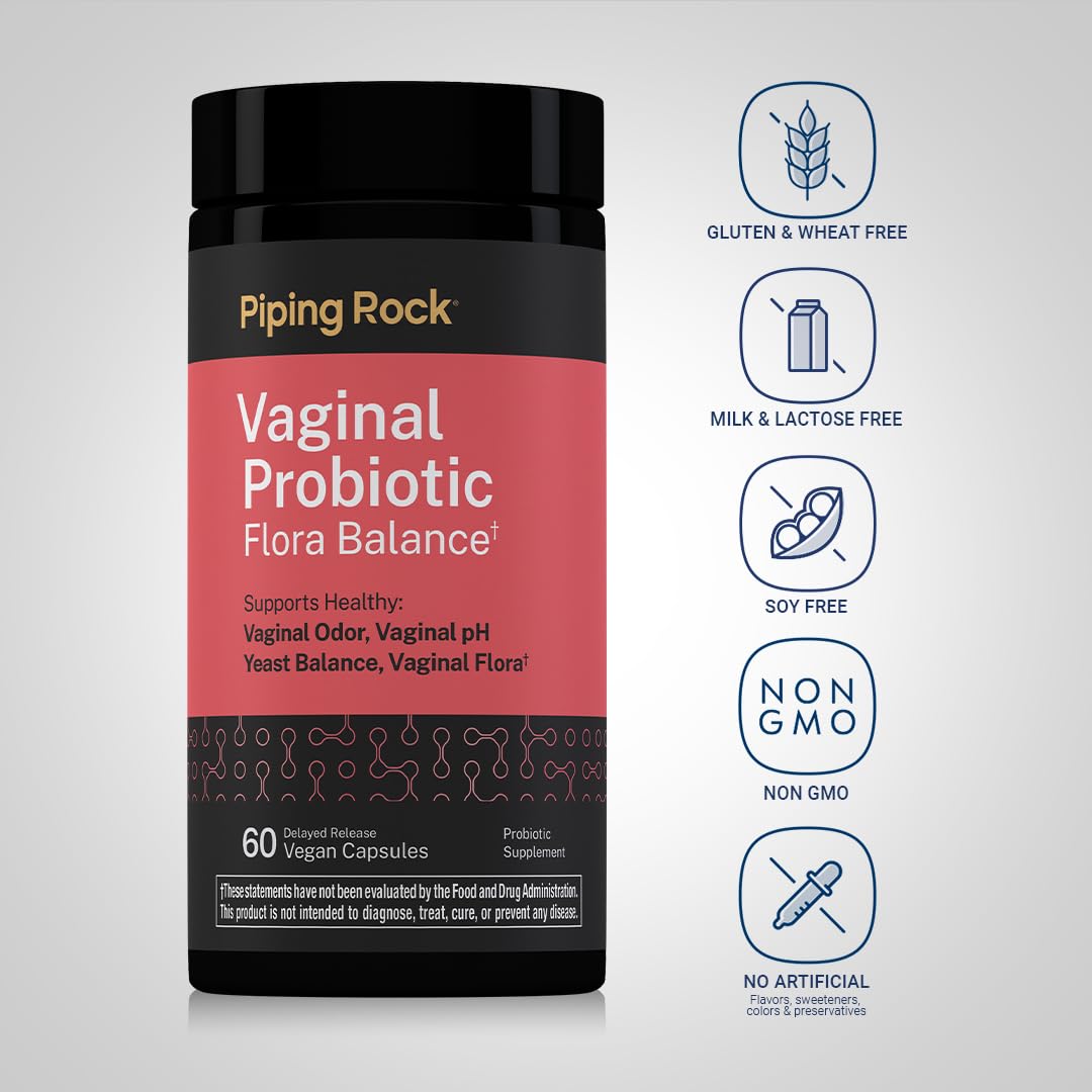 Piping Rock Vaginal Probiotic Capsules 60 Count
