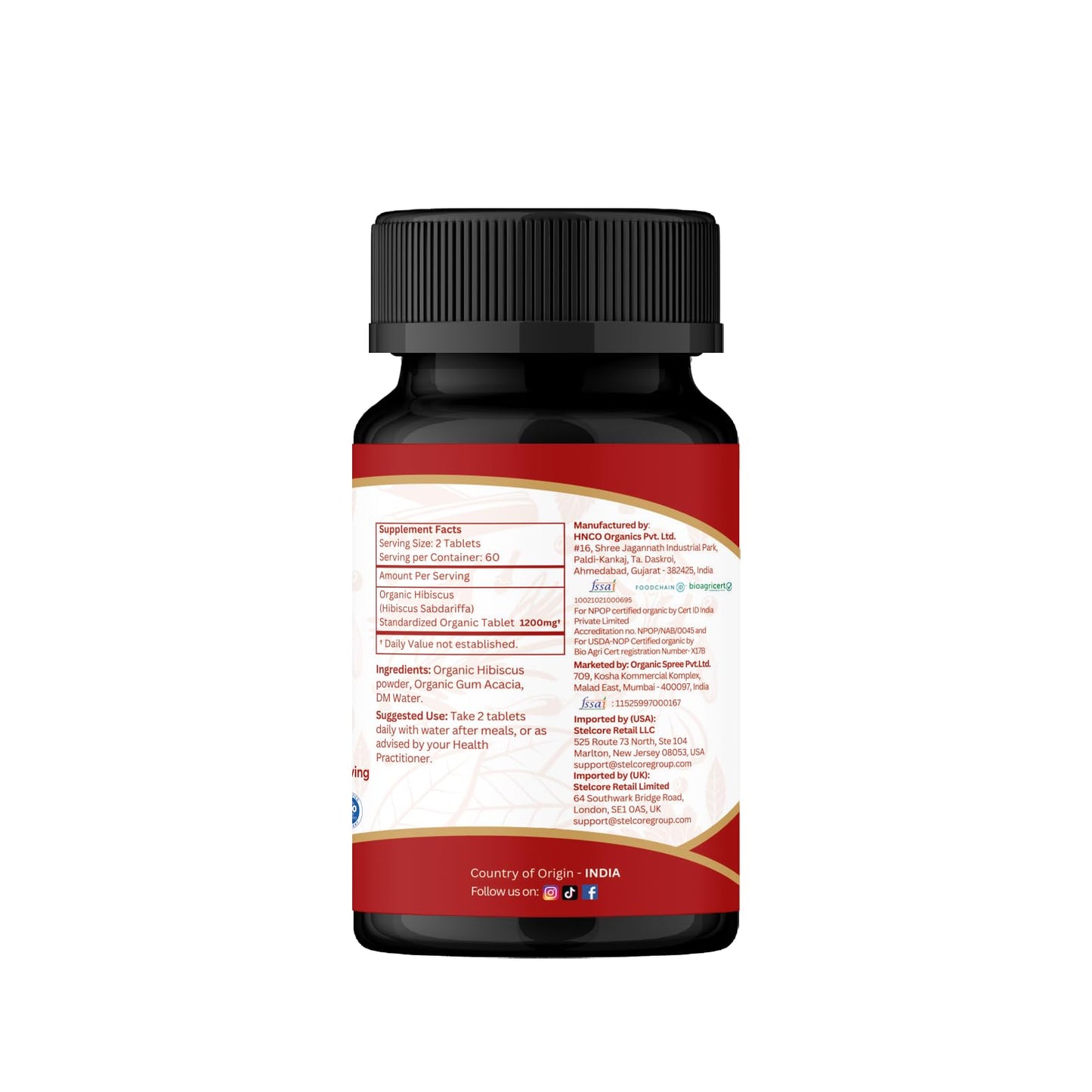 ORGANIC SPREE Hibiscus Sabdariffa Tablets 360