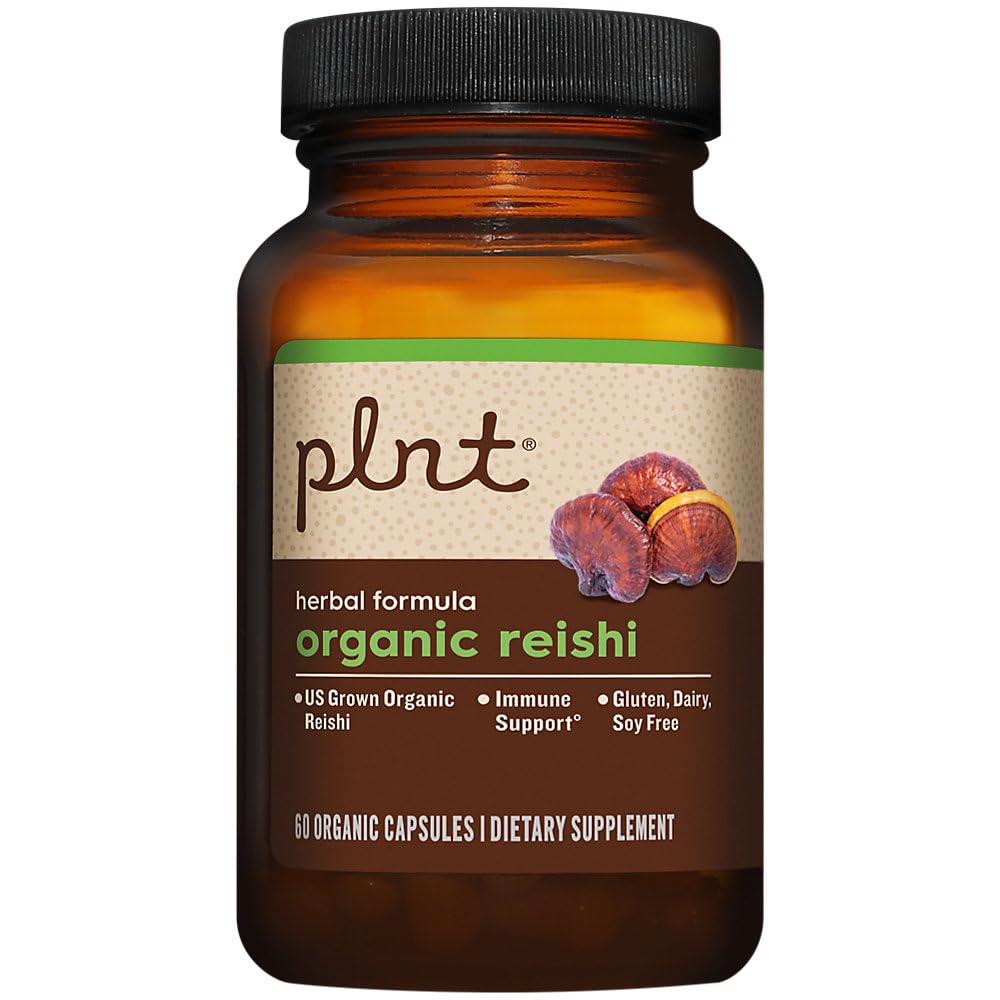 plnt Organic Reishi Immune Support 1000 mg 60 Capsules