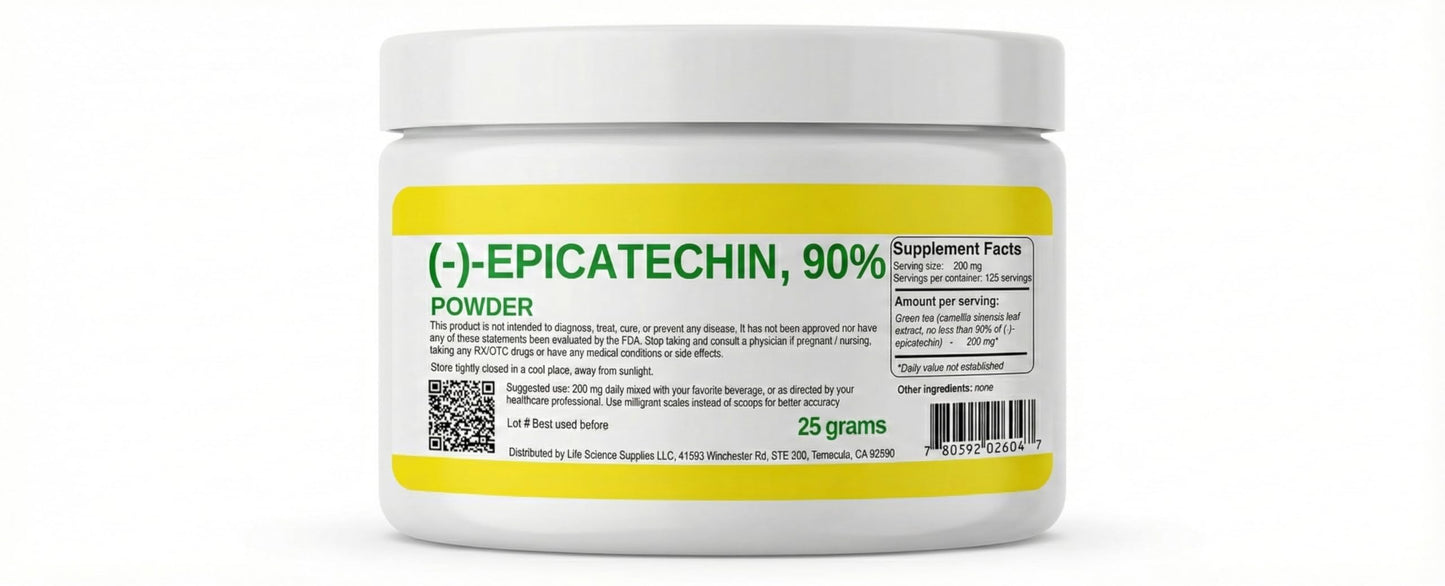 Albochemicals Epicatechin 90% Powder, 0.9 oz