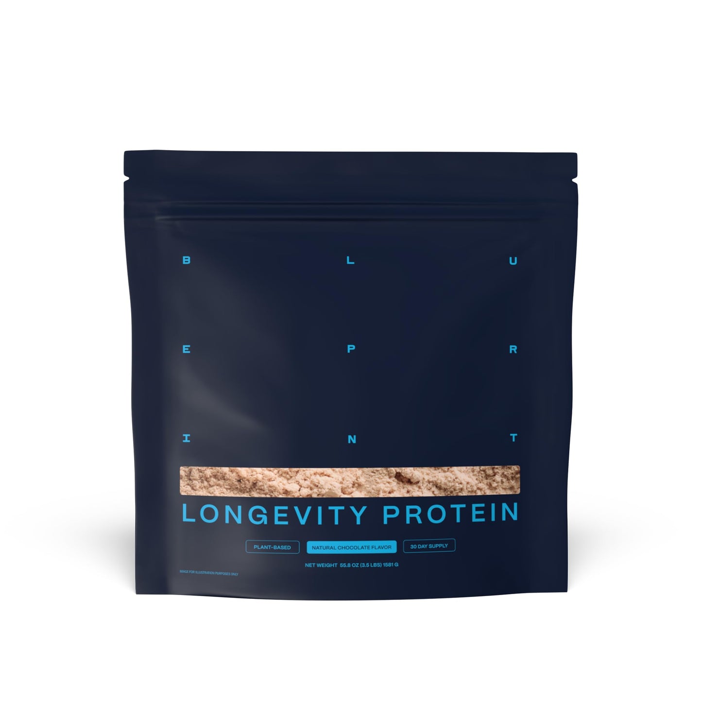 Blueprint Bryan Johnson Chocolate Protein Powder, Vegan Plant-Based with Cocoa Powder, Non-GMO, 30 Servings
