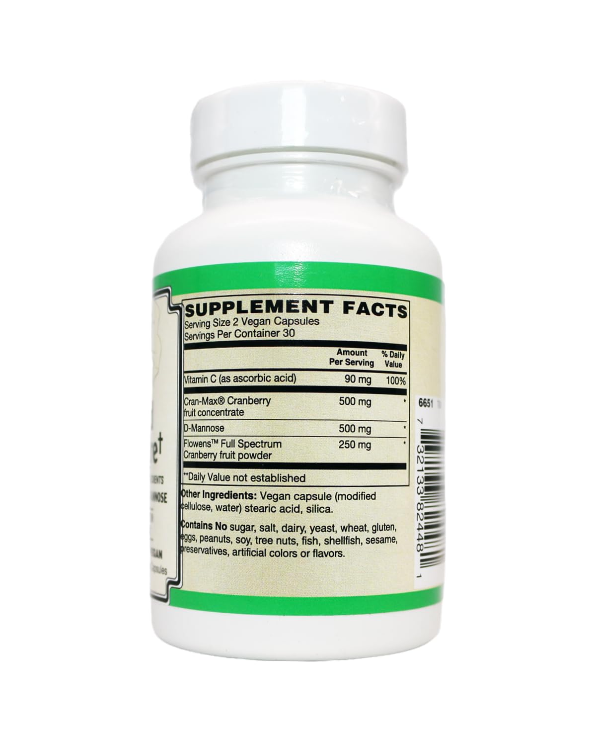 AlchePharma Advanced Urinary Care Supplement Flowens Cranberry Extract Blend Capsule 60 Count
