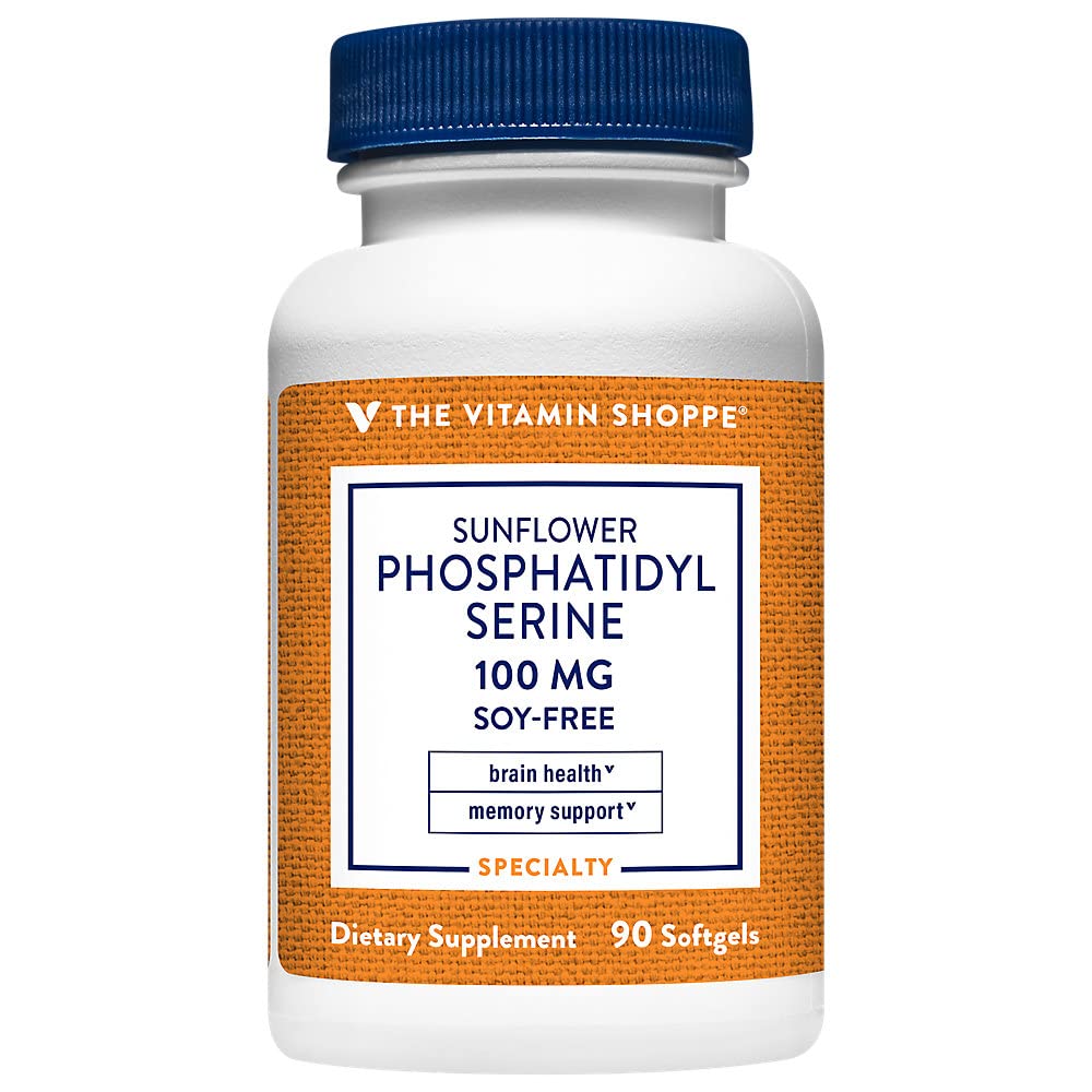 The Vitamin Shoppe Sunflower Phosphatidylserine 100 Softgel, 90 Count