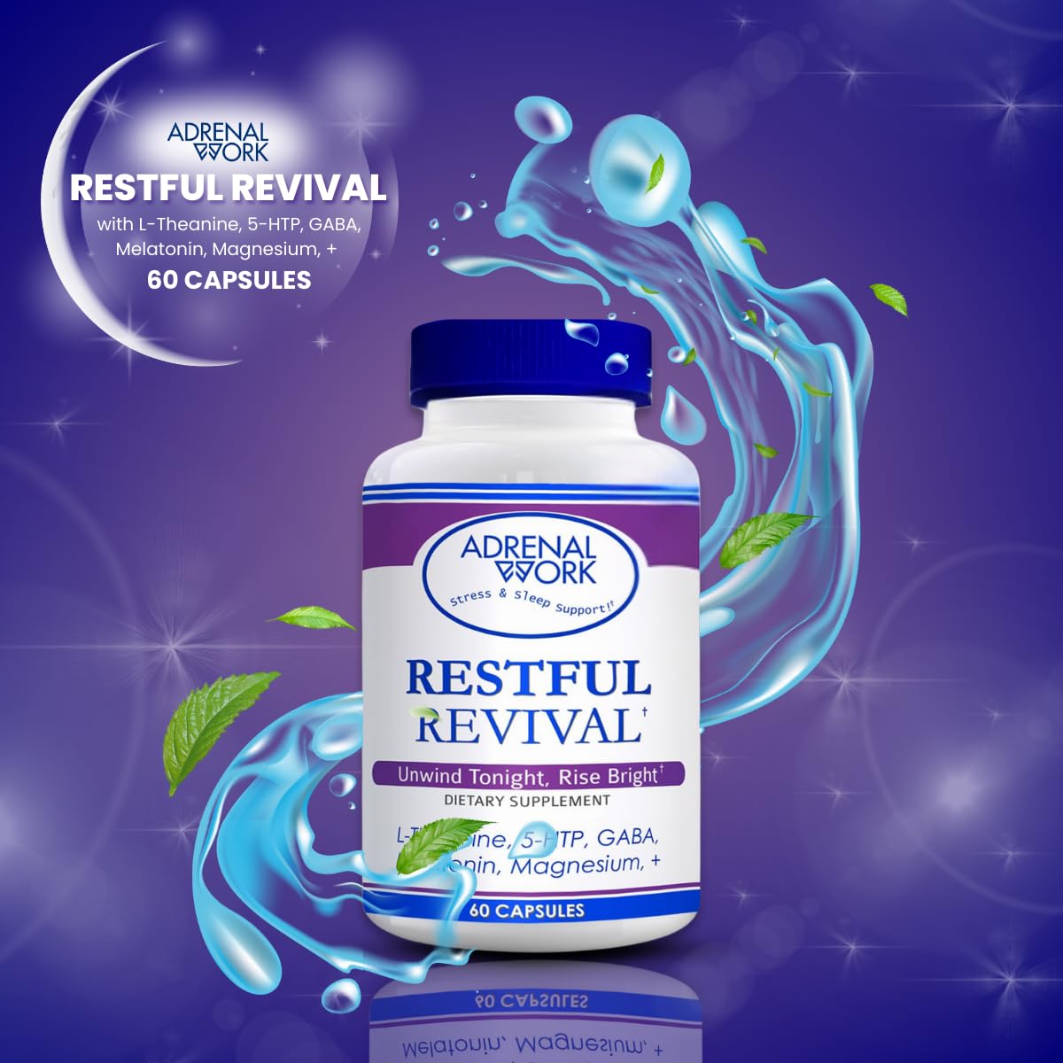 Adrenalwork Relax with Restorative Sleep Capsules, 60 Count