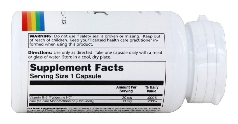Solaray OptiZinc 30mg Capsule, 1 Count