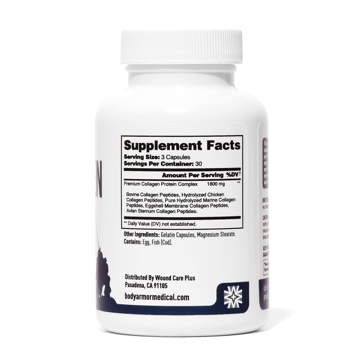 Wound CarePlus Collagen Complex Supplement Capsule, 90 Count
