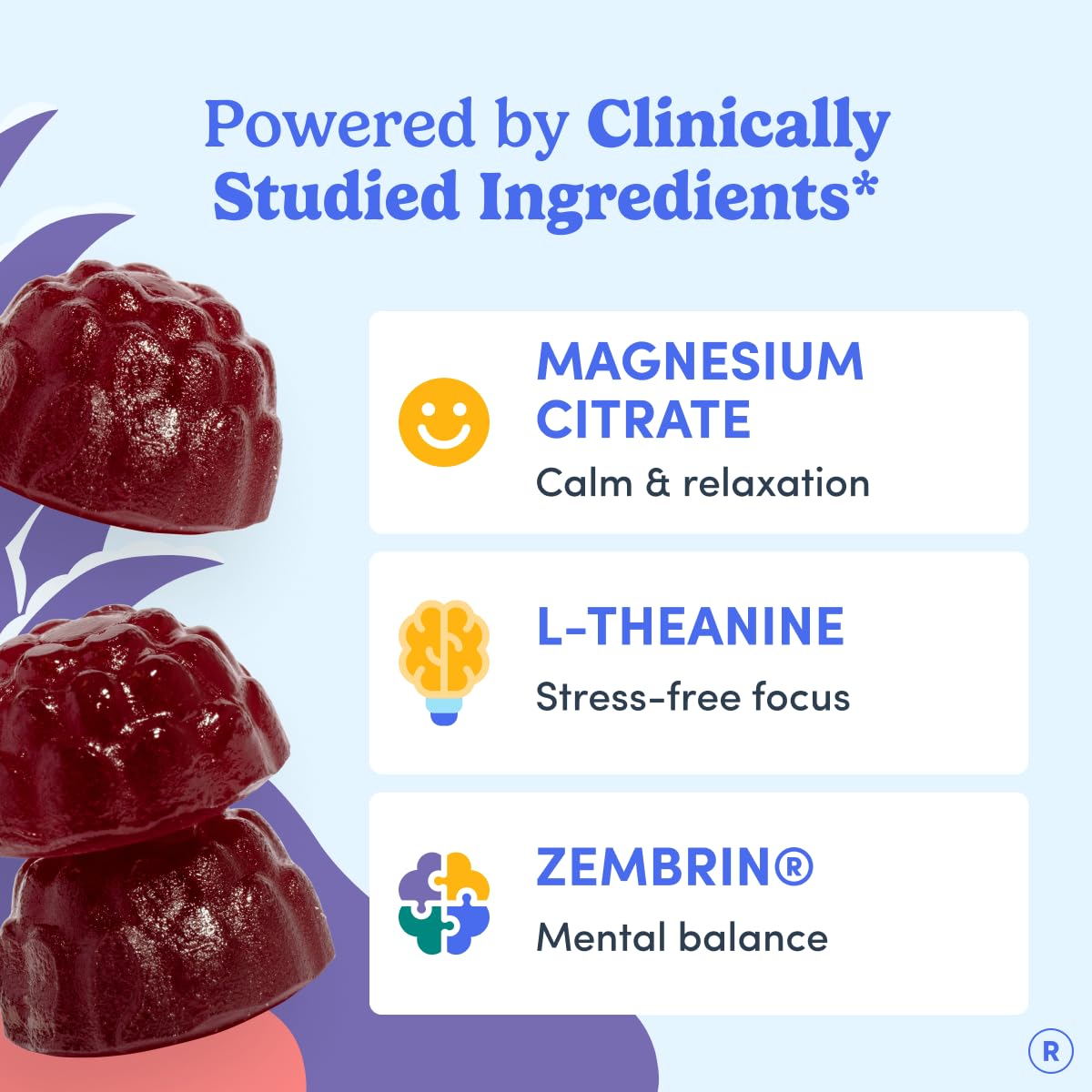 FIRST DAY Women’s Nighttime Reset Calming Magnesium Gummies – Sleep Aid Supports Peaceful Rest, Balanced Mood & Energy – Supplement with Magnesium Citrate, L-Theanine & No Melatonin – 60 Gummies