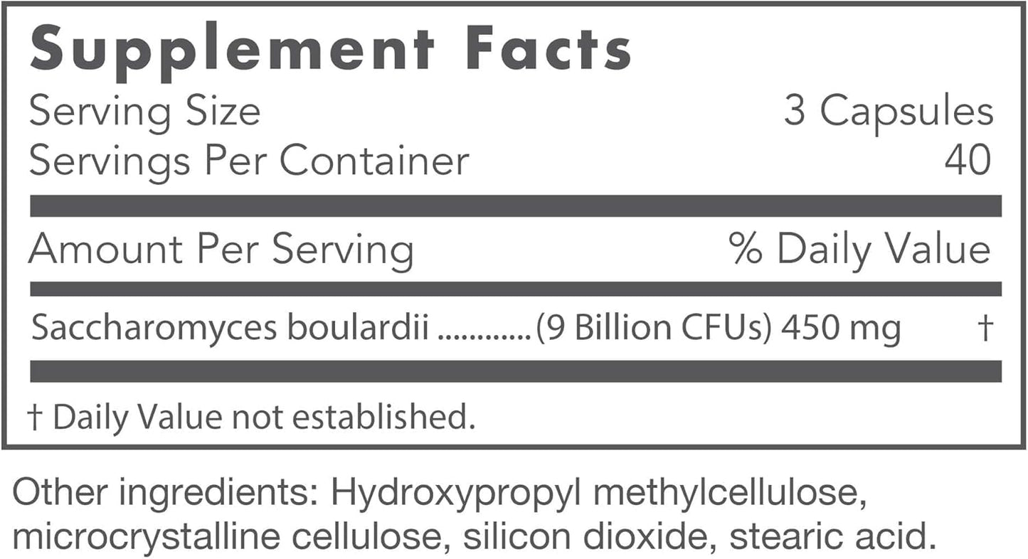 Nutricology Saccharomyces Boulardii Probiotic Capsule 60 Count