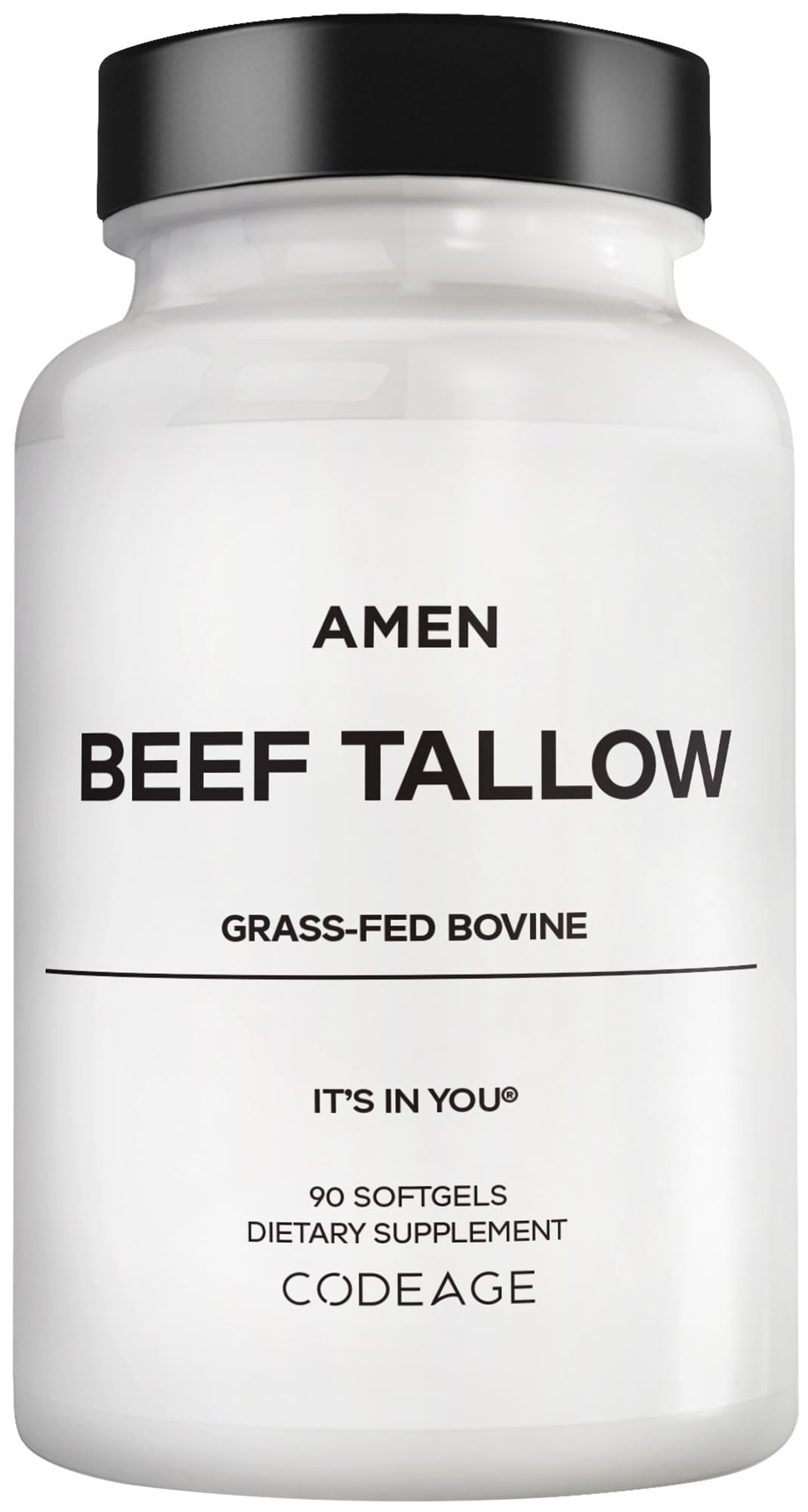 Amen Grass-Fed Beef Tallow Softgels 90 Count