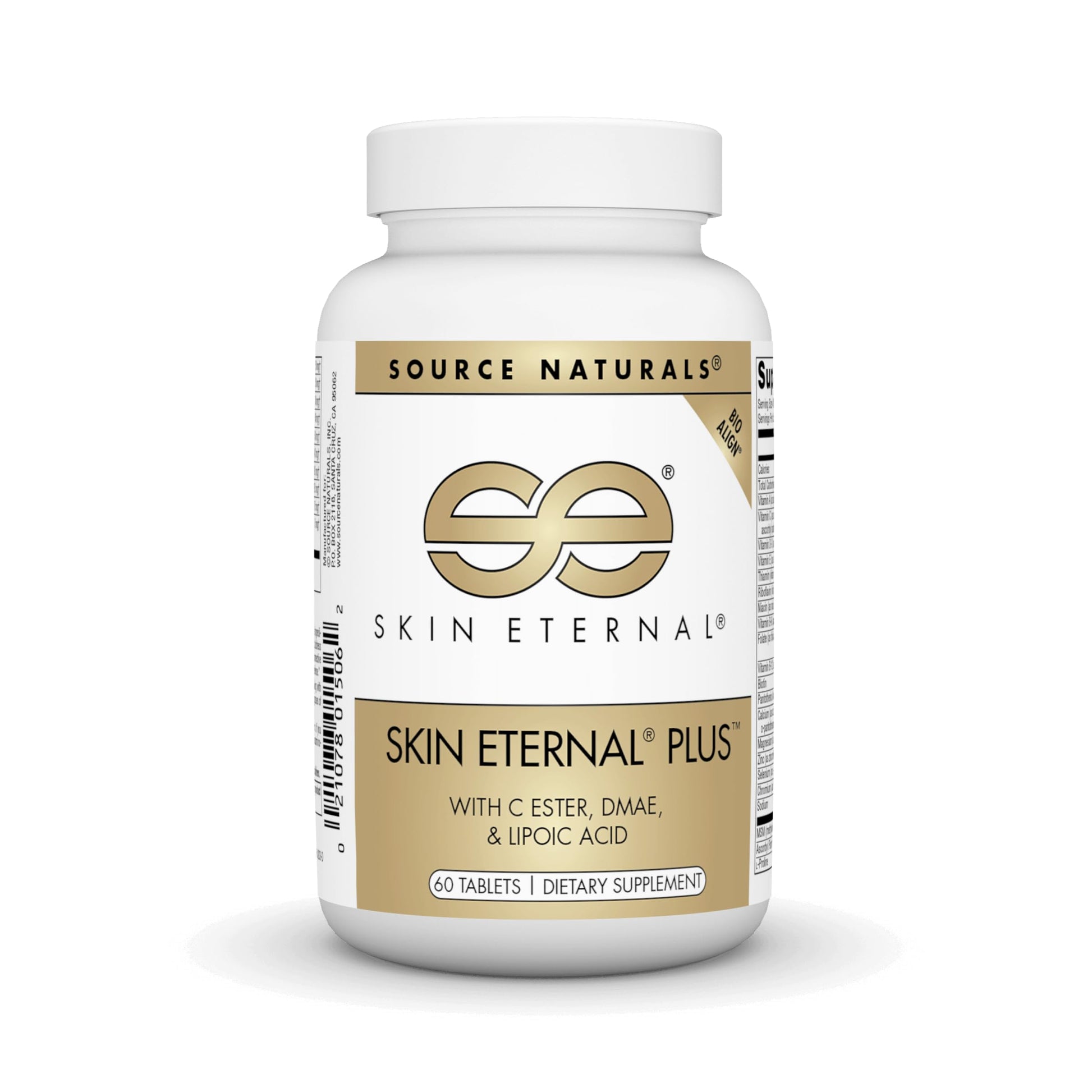 Source Naturals Skin Eternal Plus, with C Ester, DMAE, & Lipoic Acid 60 Tablets