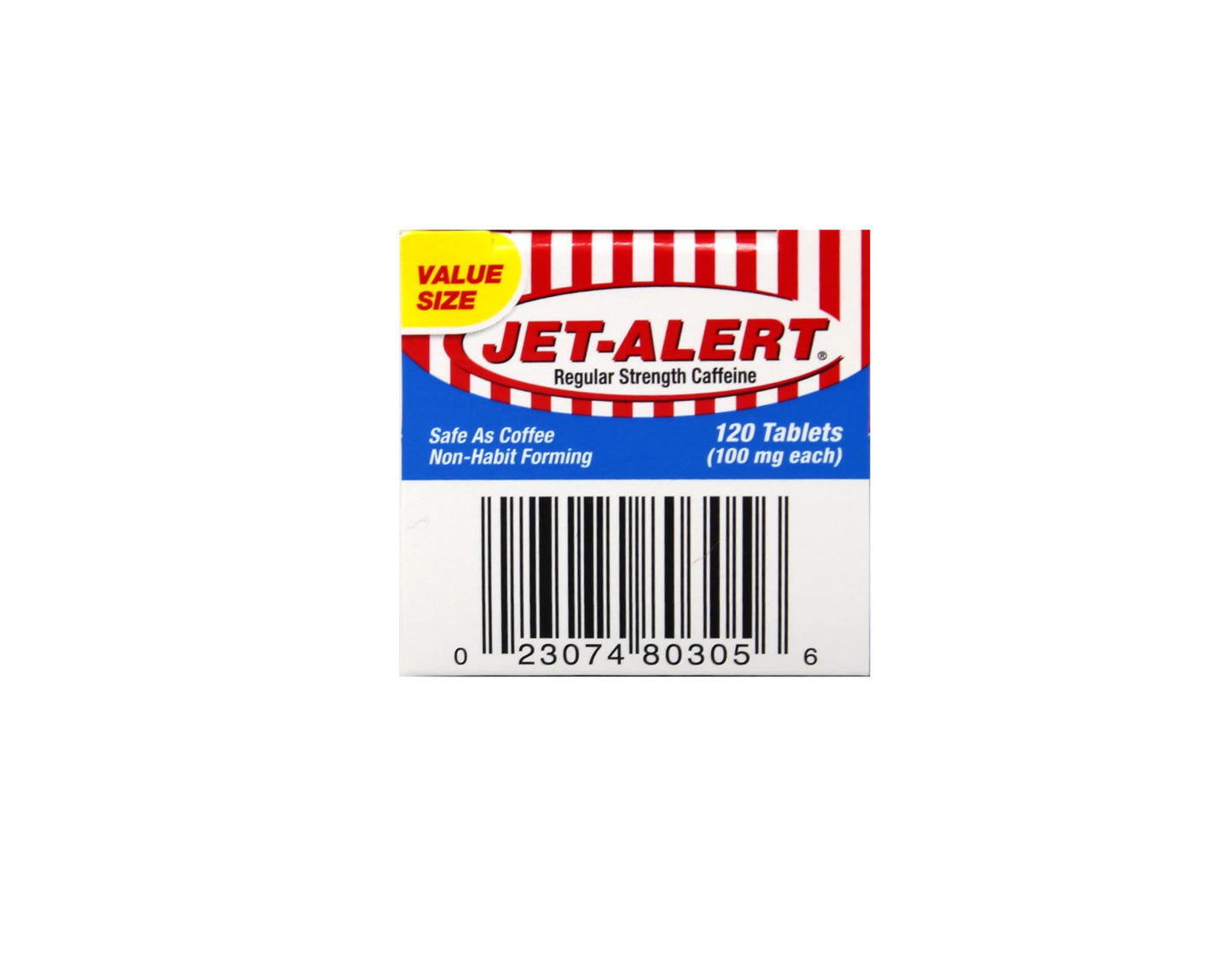 Jet-Alert Caffeine 100 mg Tablets, 480 Count