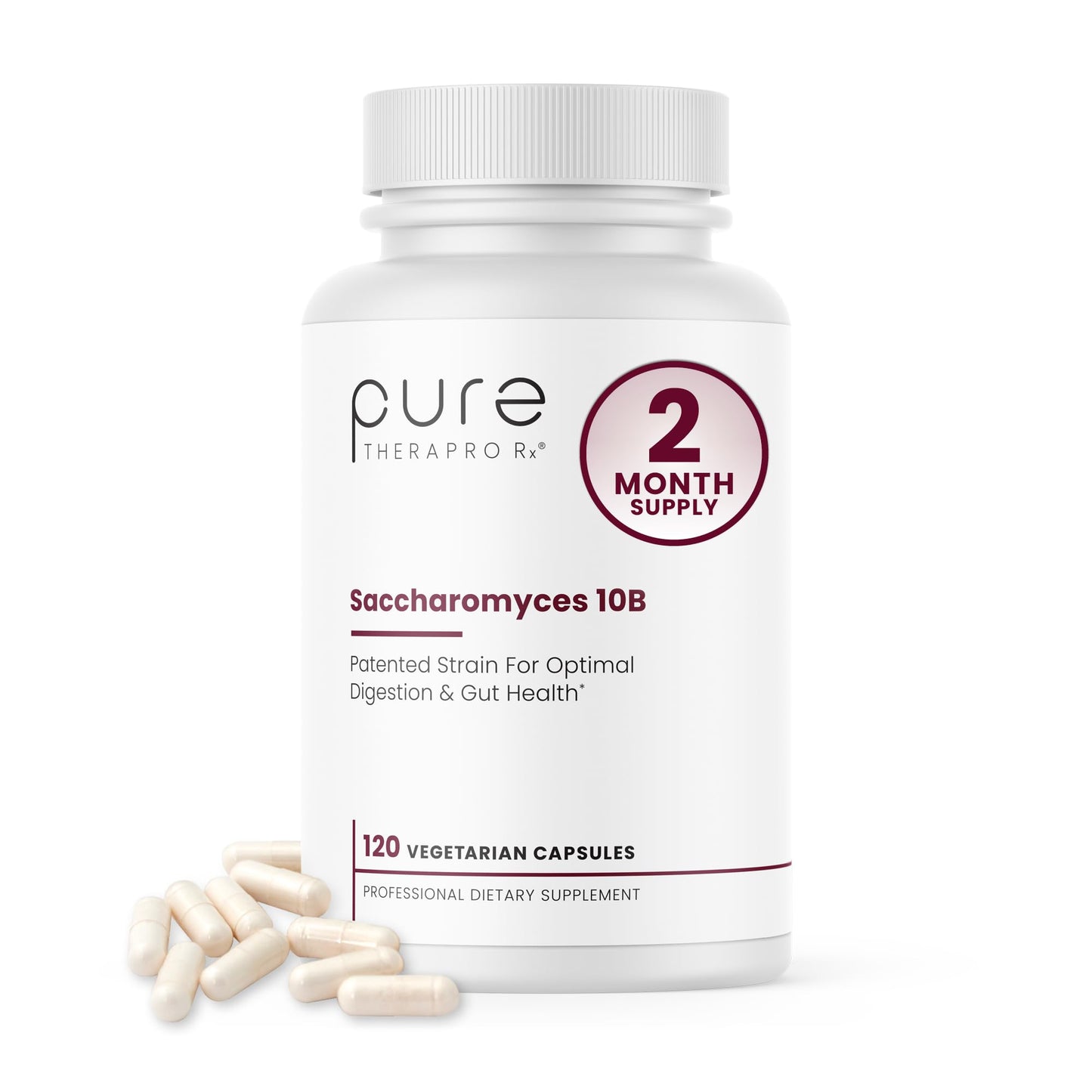 Pure Therapro Rx Saccharomyces boulardii Probiotics 10 Billion CFU Capsule, 120 Count