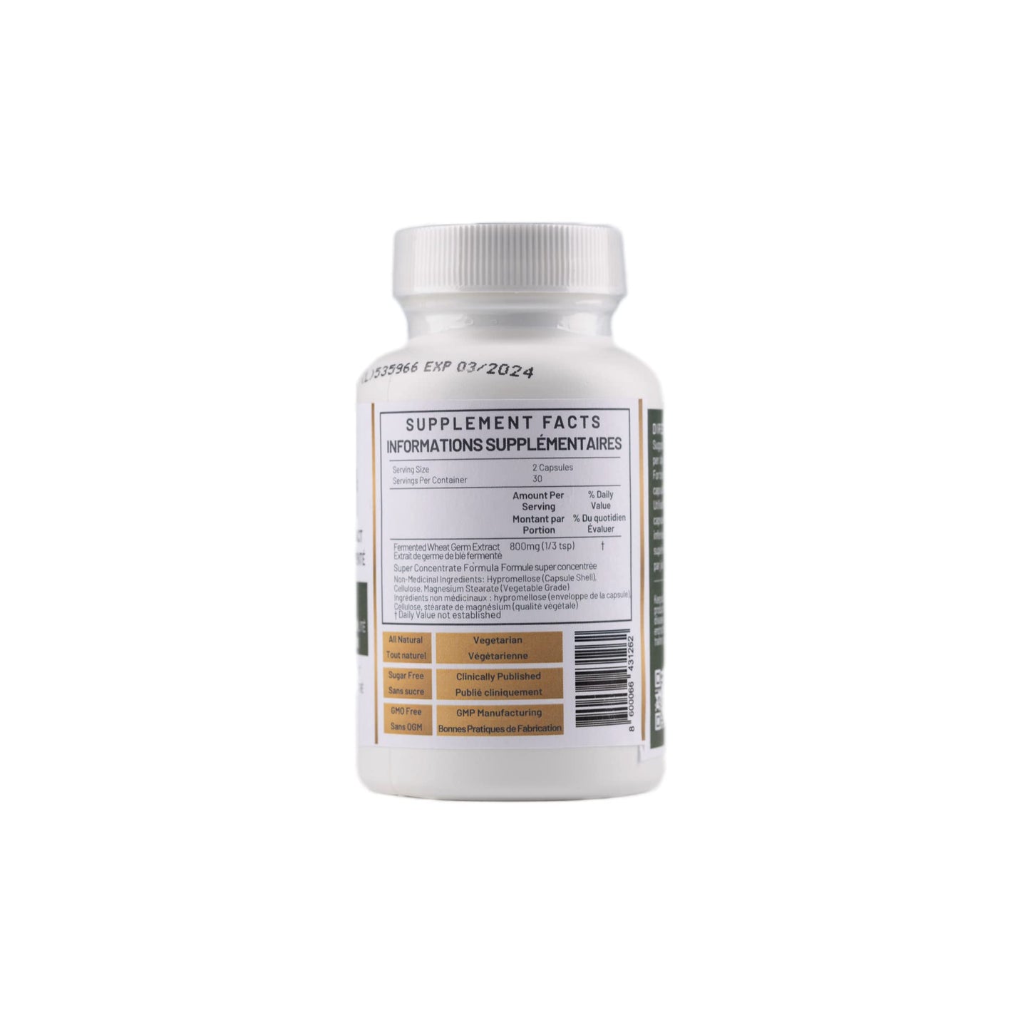 FWGE Rx BioSCIENCE Spermidine Immune Defense and Cellular Health 60 Capsules