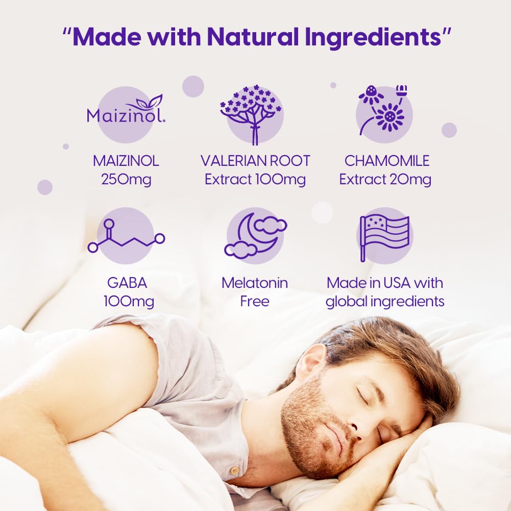 Univera Natural Dreams Melatonin-Free Gentle Sleep Support Capsules, 60 Count
