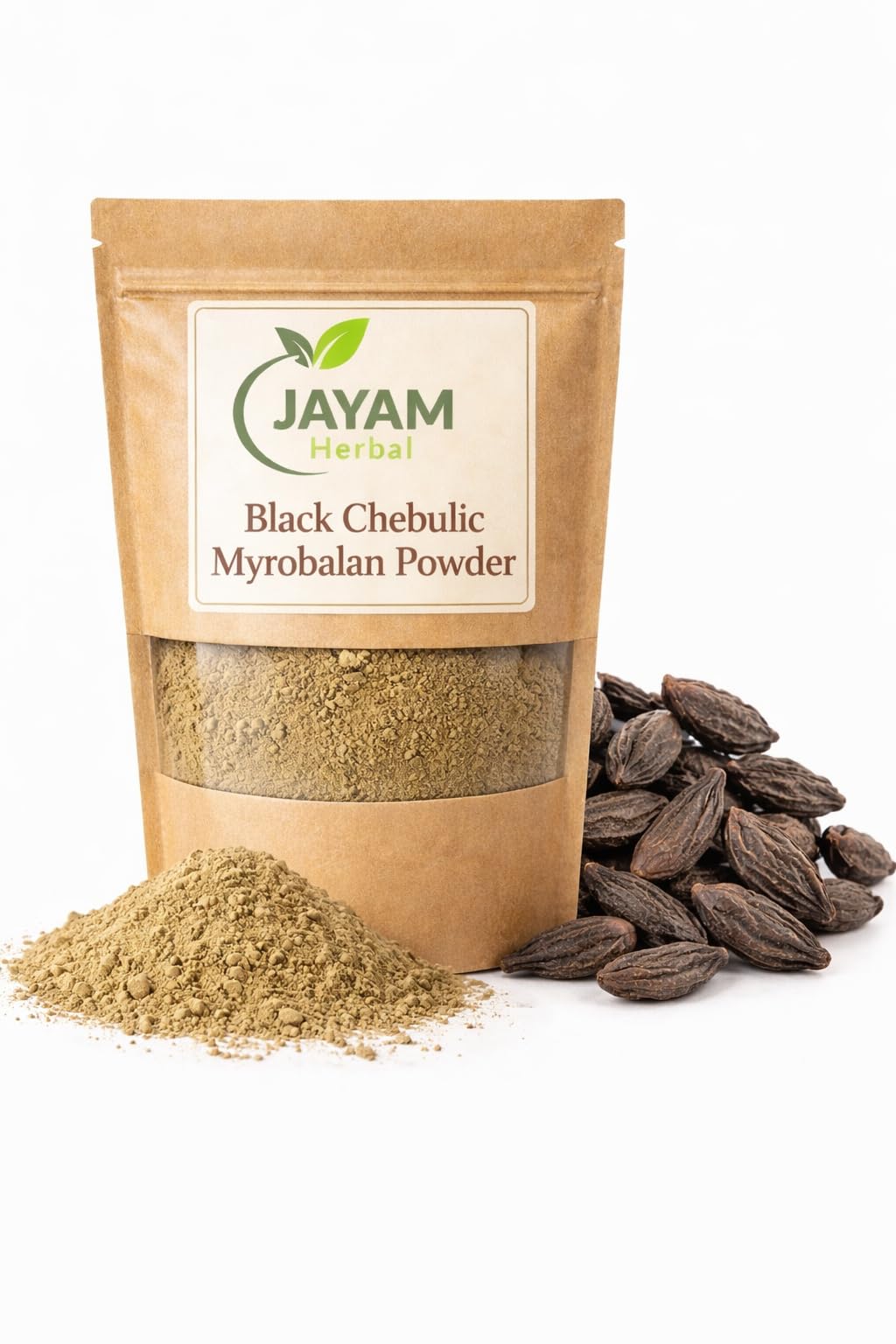 MADHURAM ENTERPRISE Black Chebulic Myrobalan Powder - Chotti HARR Powder, 3.52 oz