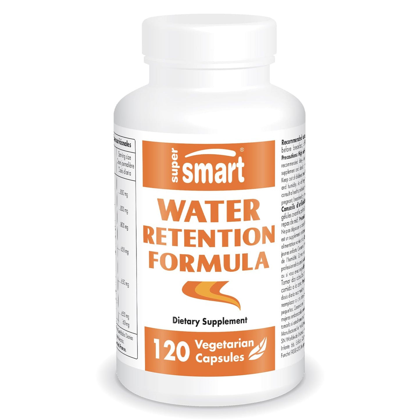 Supersmart Water Retention Formulation (Advanced Complex) with Dandelion, Guarana, Caffeine, Betalains 120 Capsules