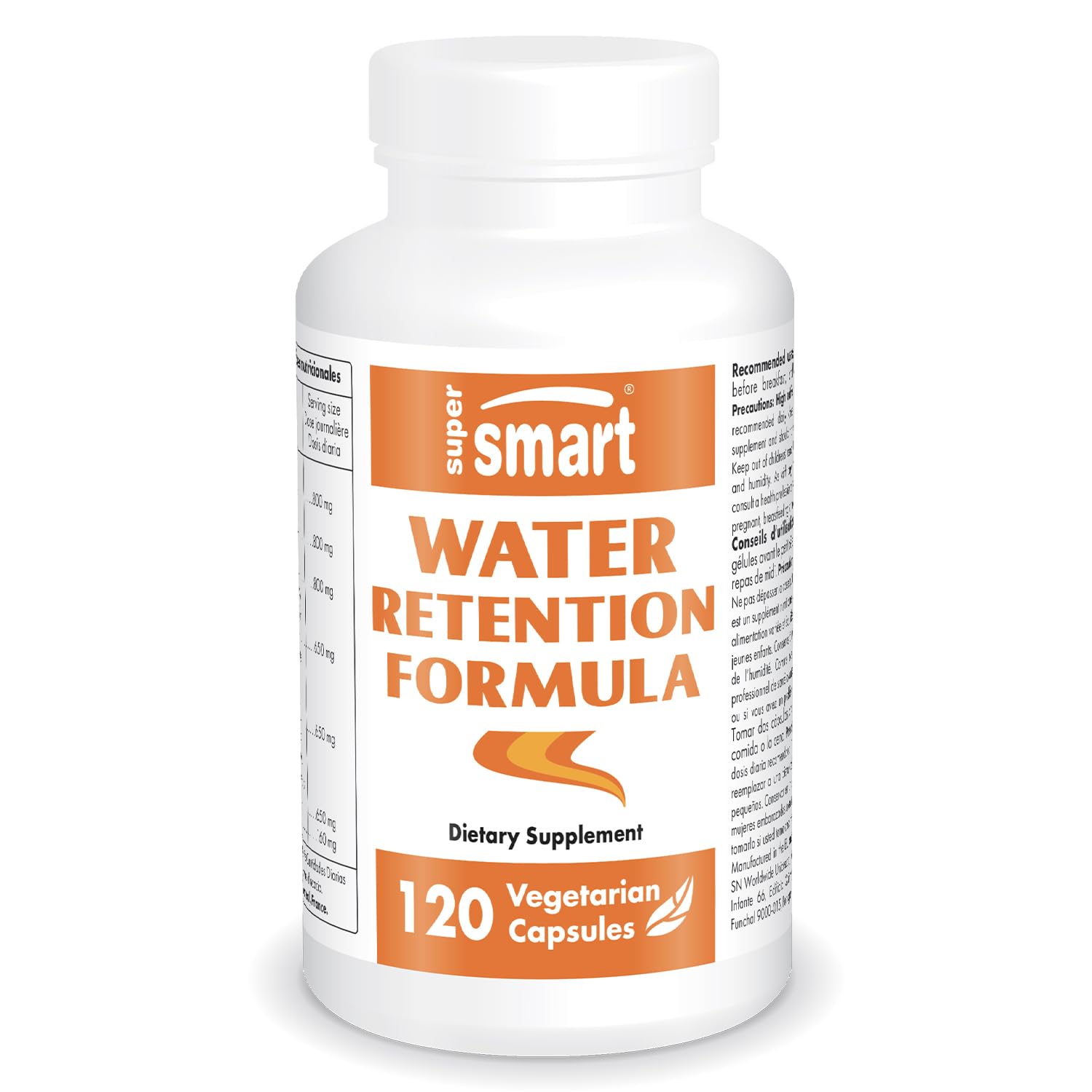 Supersmart Water Retention Formulation (Advanced Complex) with Dandelion, Guarana, Caffeine, Betalains 120 Capsules