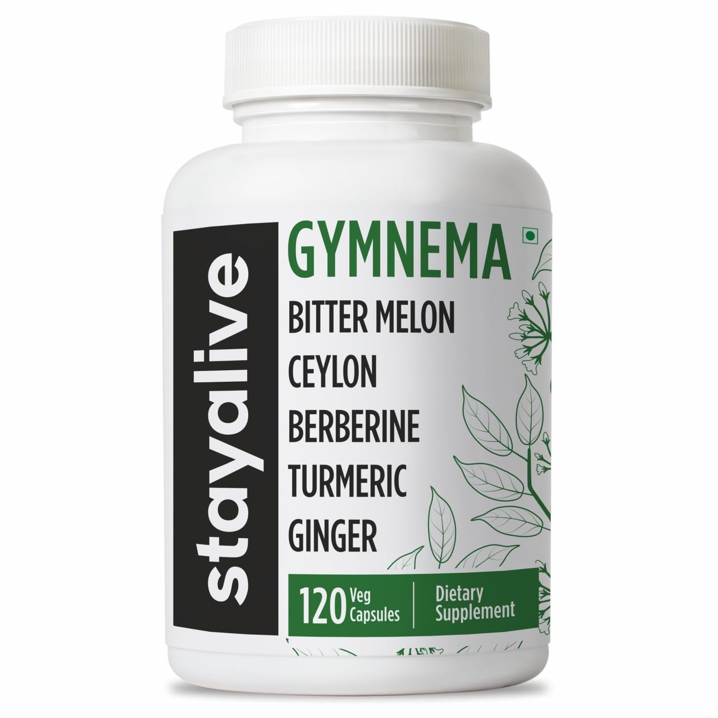 STAY ALIVE Gymnema Sylvestre 25:1 Extract, 120 Capsules