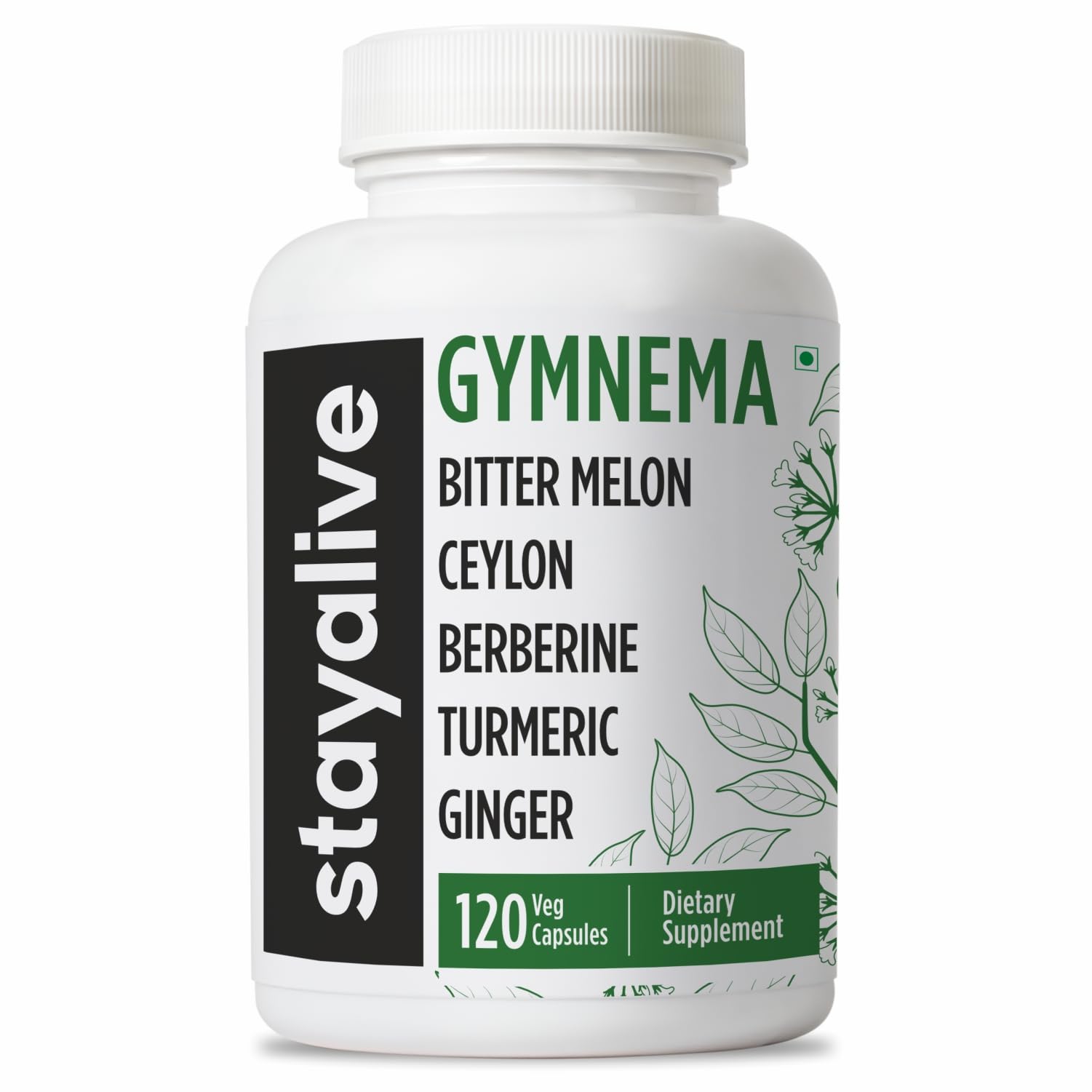 STAY ALIVE Gymnema Sylvestre 25:1 Extract, 120 Capsules