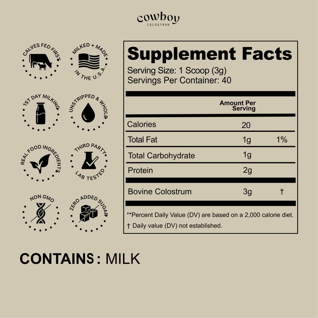 COWBOY COLOSTRUM Colostrum Powder 4.2 oz