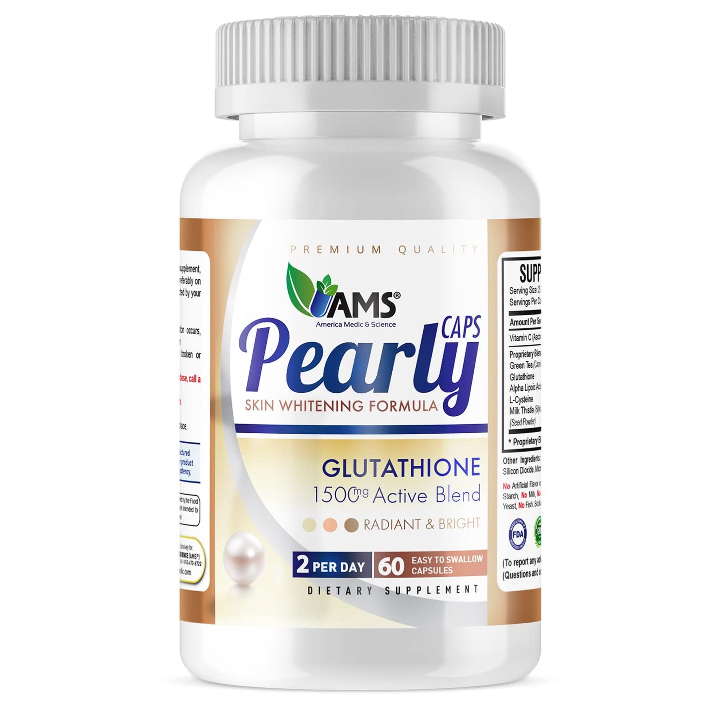 America Medic & Science Pearly Caps 60 Capsules
