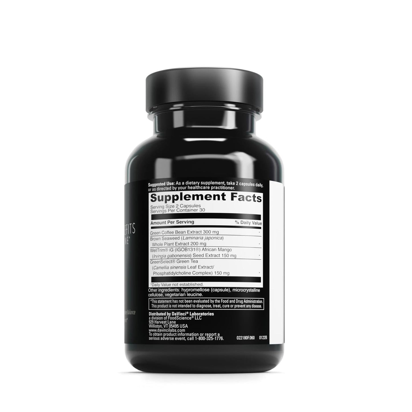 DAVINCI Adipo-Leptin Benefits Dietary Supplement Capsules 60