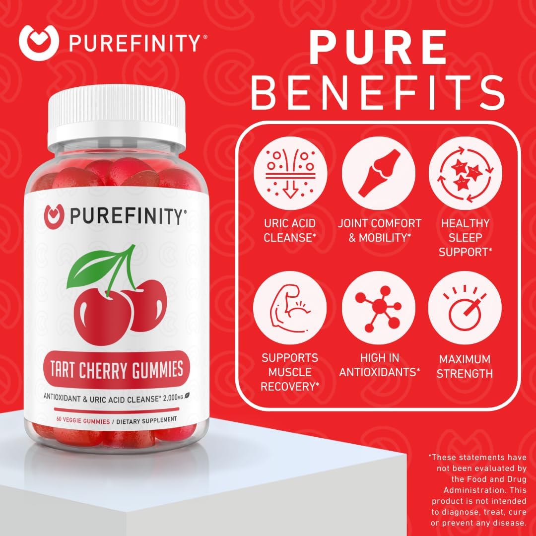 PUREFINITY Tart Cherry Gummies 60 Gummies