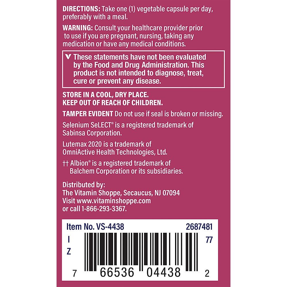 The Vitamin Shoppe Women's 50+ Once Daily Multivitamin Vegetarian Capsules, 60 Count