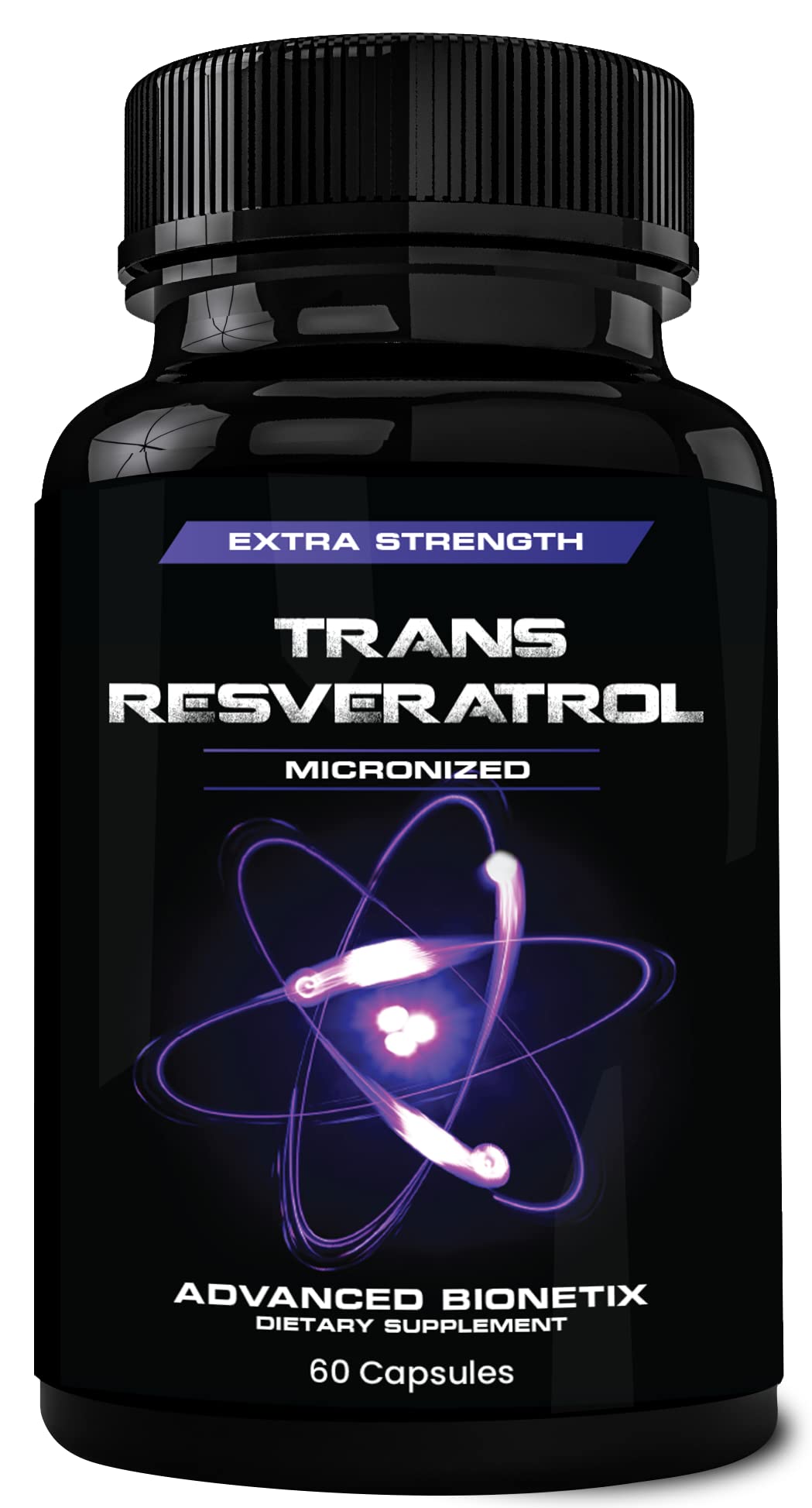 Advanced Bionetix Trans Resveratrol 2X Potency Micronized Capsule, 60 Count