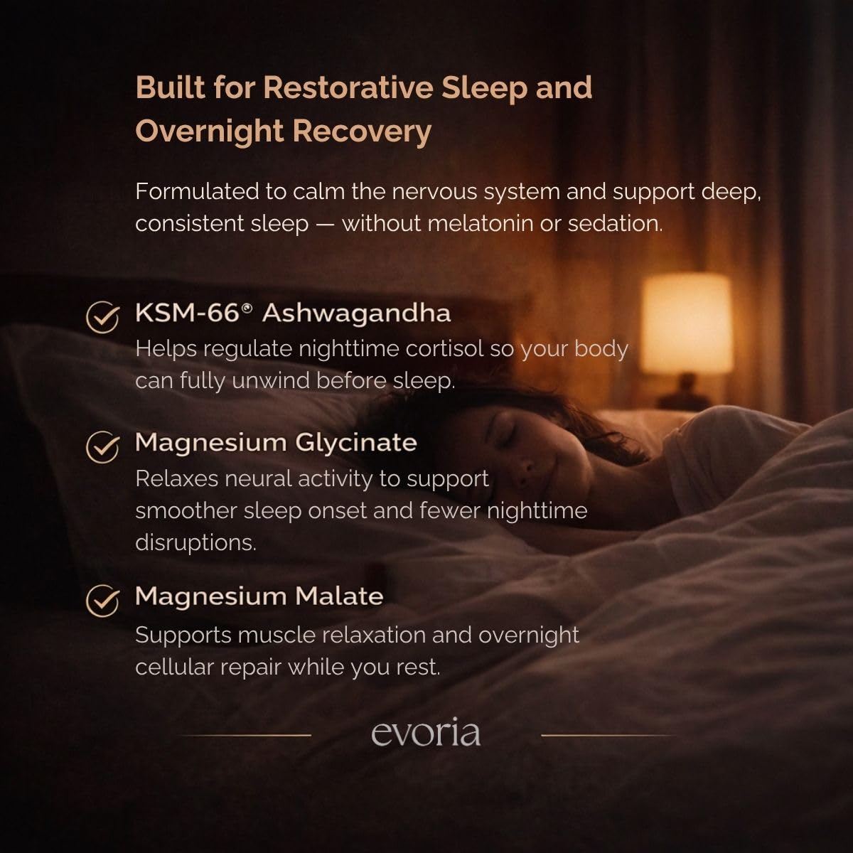 Evoria Health Night Recovery Capsules 60 Count