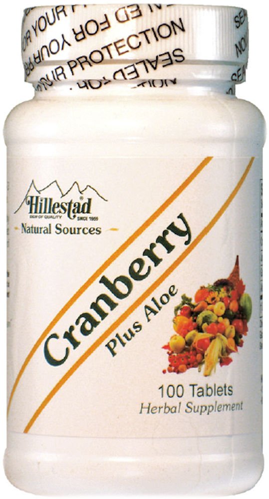 Hillestad Pharmaceuticals Cranberry Plus Aloe Tablets 100