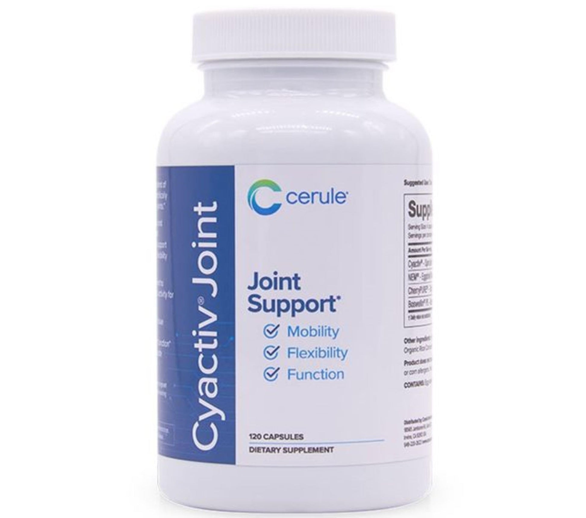 Cerule Cyactiv Spirulina Support Supplement Capsules 120 Count