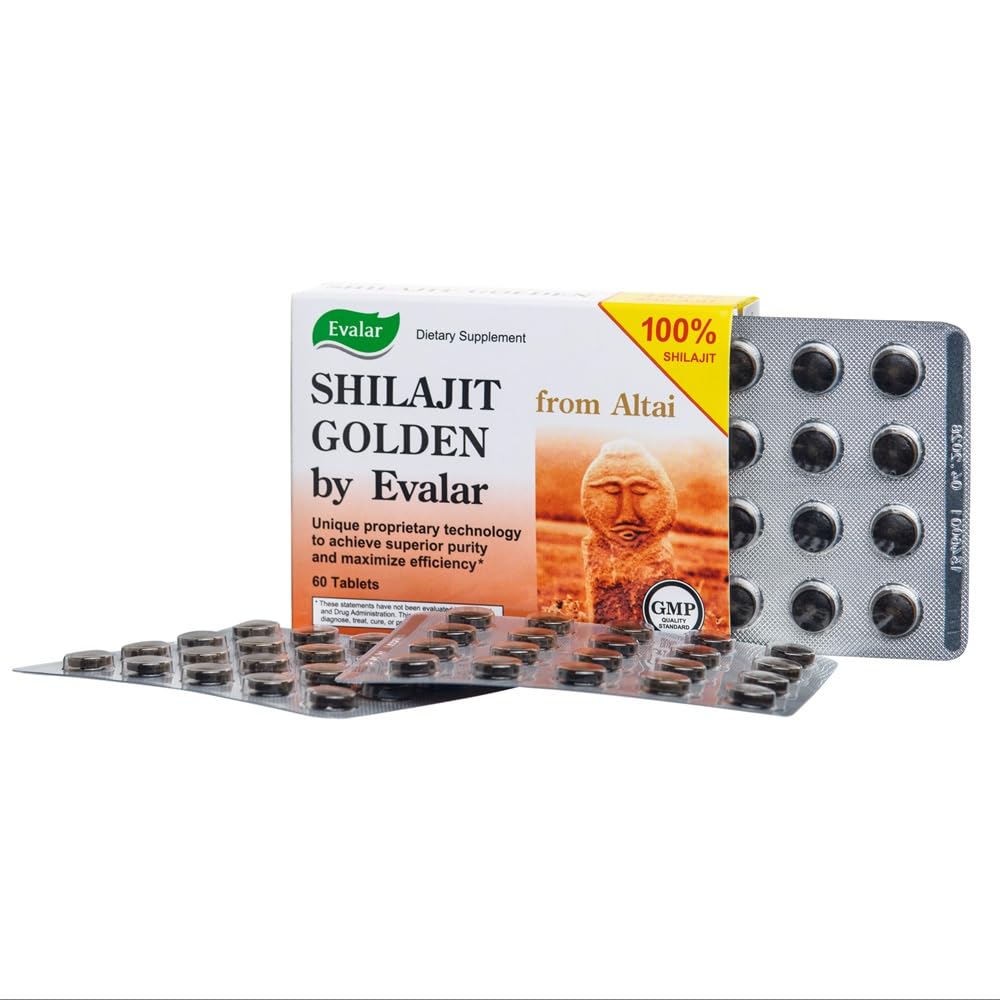 Evalar Shilajit Golden Siberian Altai 60 Capsules
