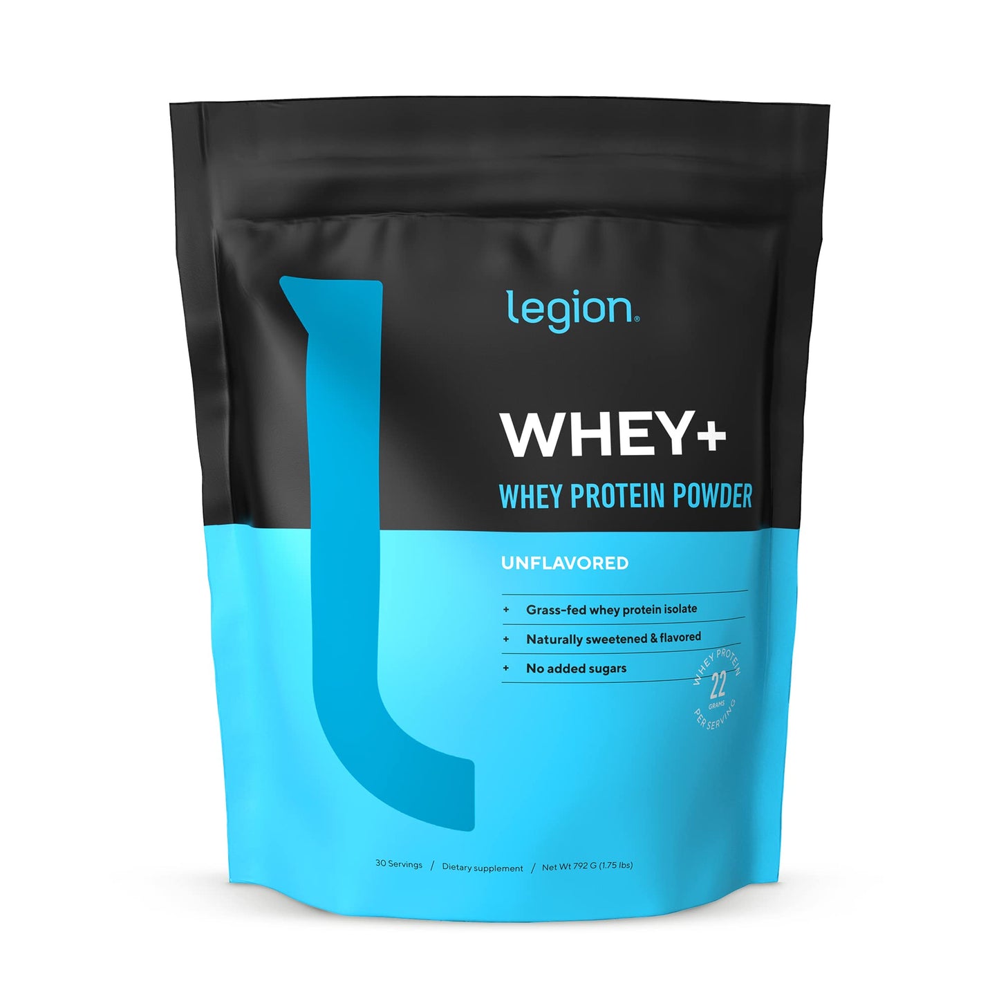 LEGION Whey+ Protein Isolate Powder, 30 Servings