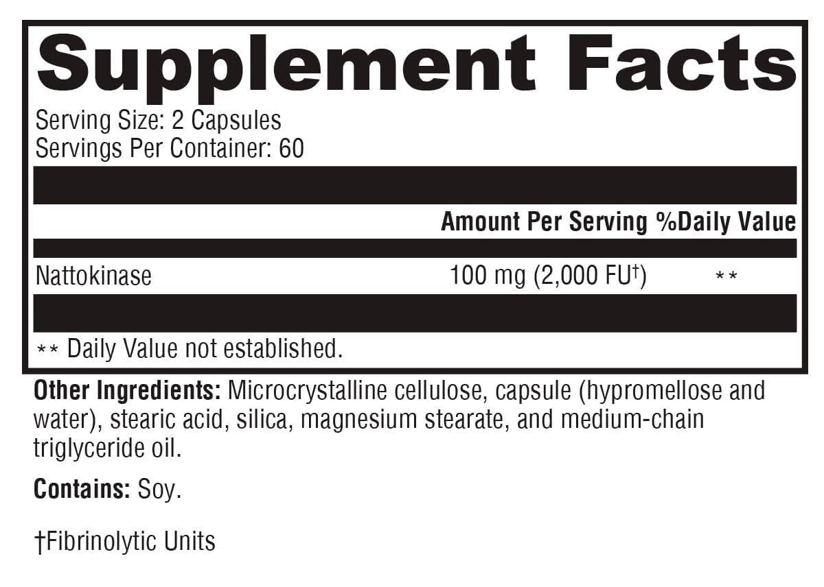 XYMOGEN Nattokinase Capsules 120