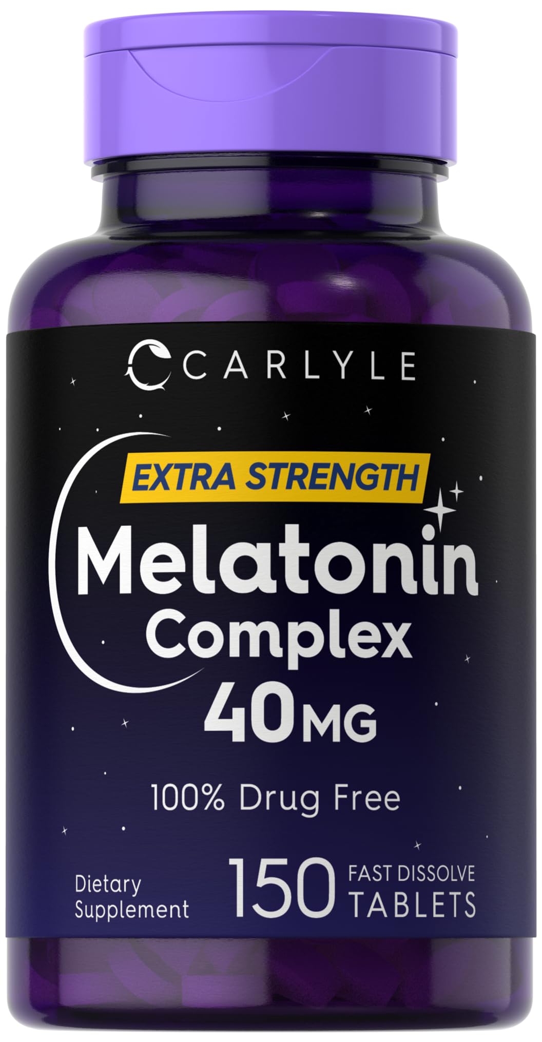 Carlyle Melatonin 40mg Complex Tablets, 150 Count